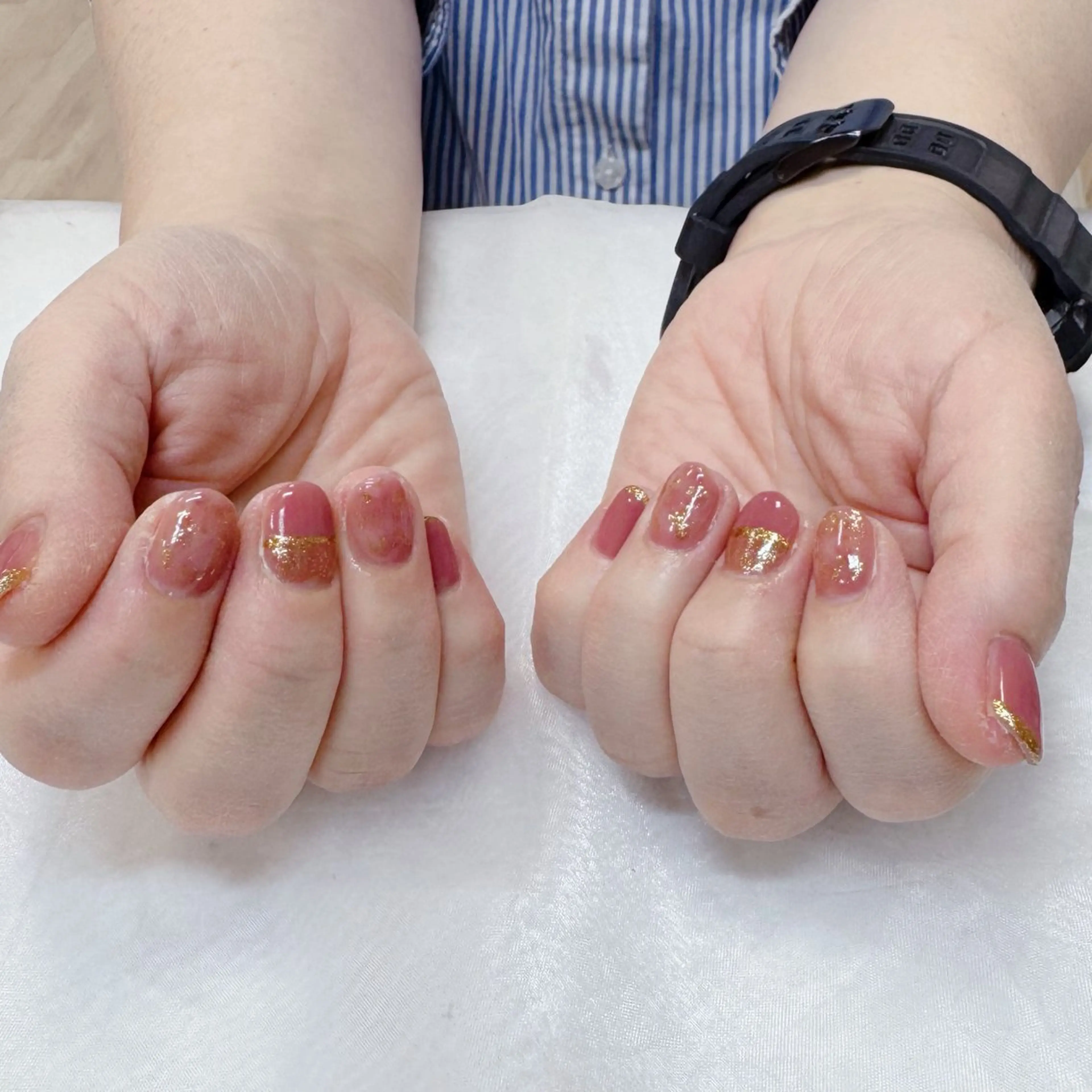 ネイル ニュアンスネイル オフィスネイル ピンク 春ネイル maruyasu. yのネイルデザイン