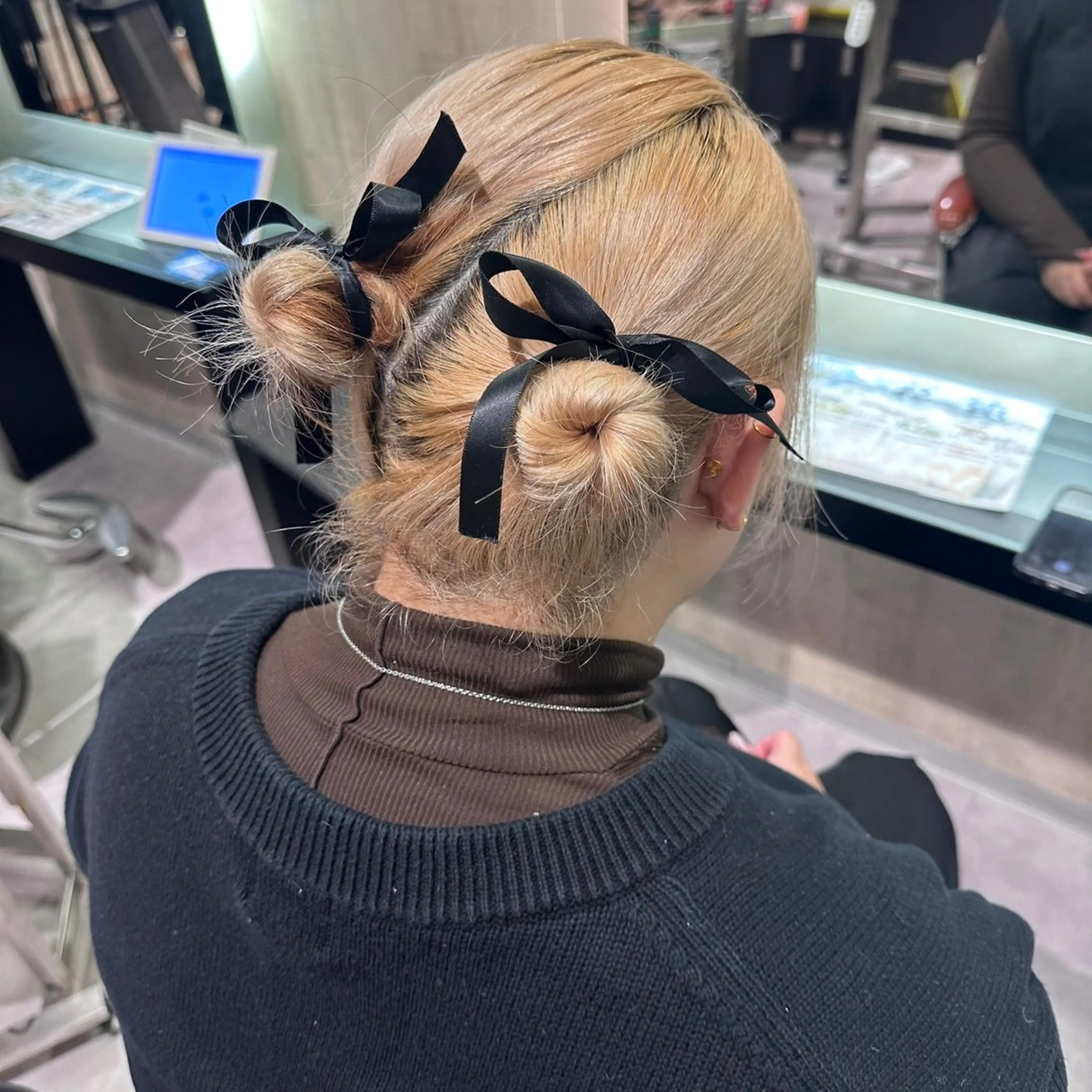 ミディアム ヘアアレンジ ヘアセット 🎀ヘアアレンジ 🎀ななみのヘアスタイル