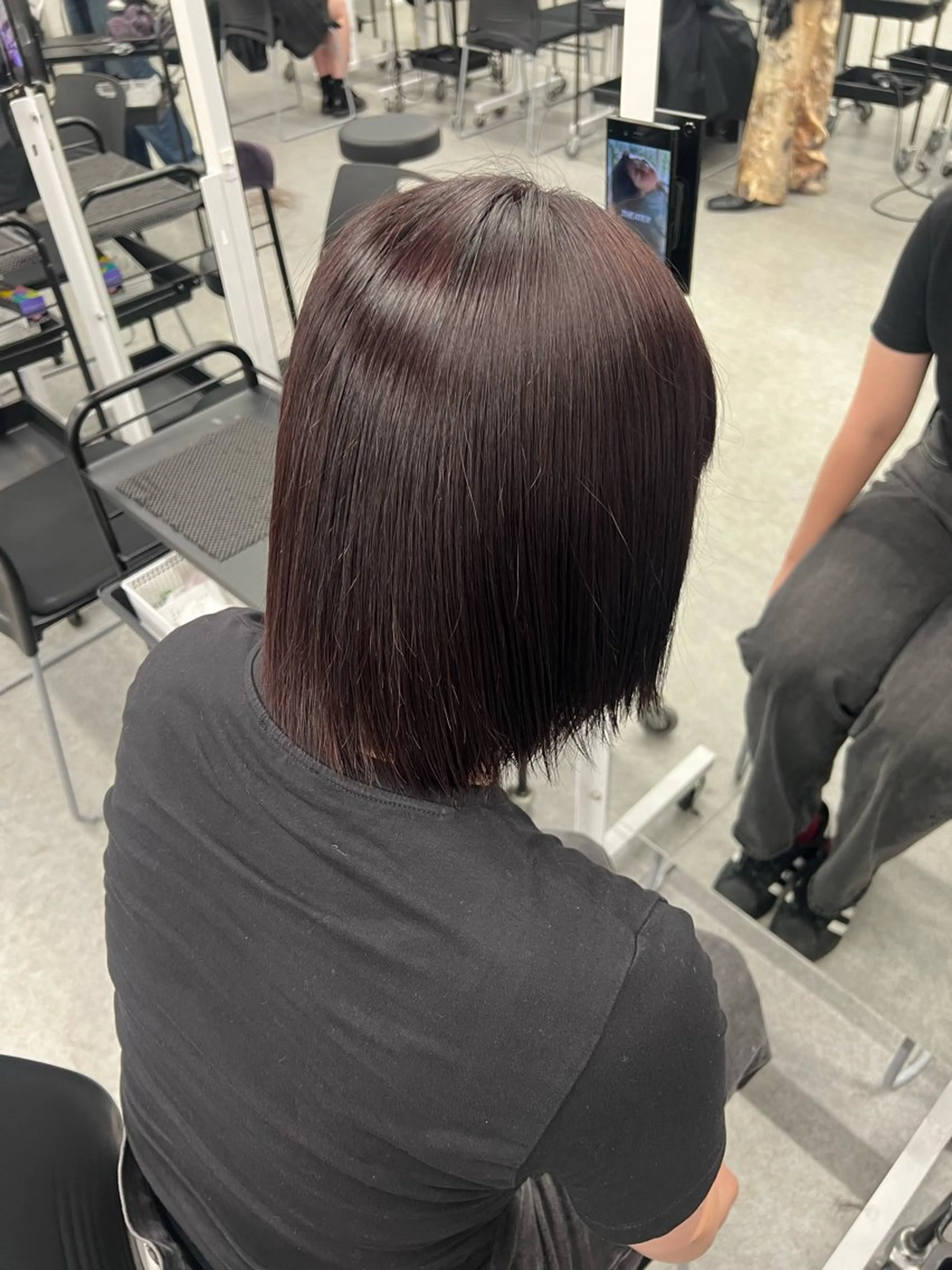 ロング カラー パーマ ブリーチ 髪質改善 トリートメント 💗愛され暖色💗 ピンク/レッド💗のヘアスタイル