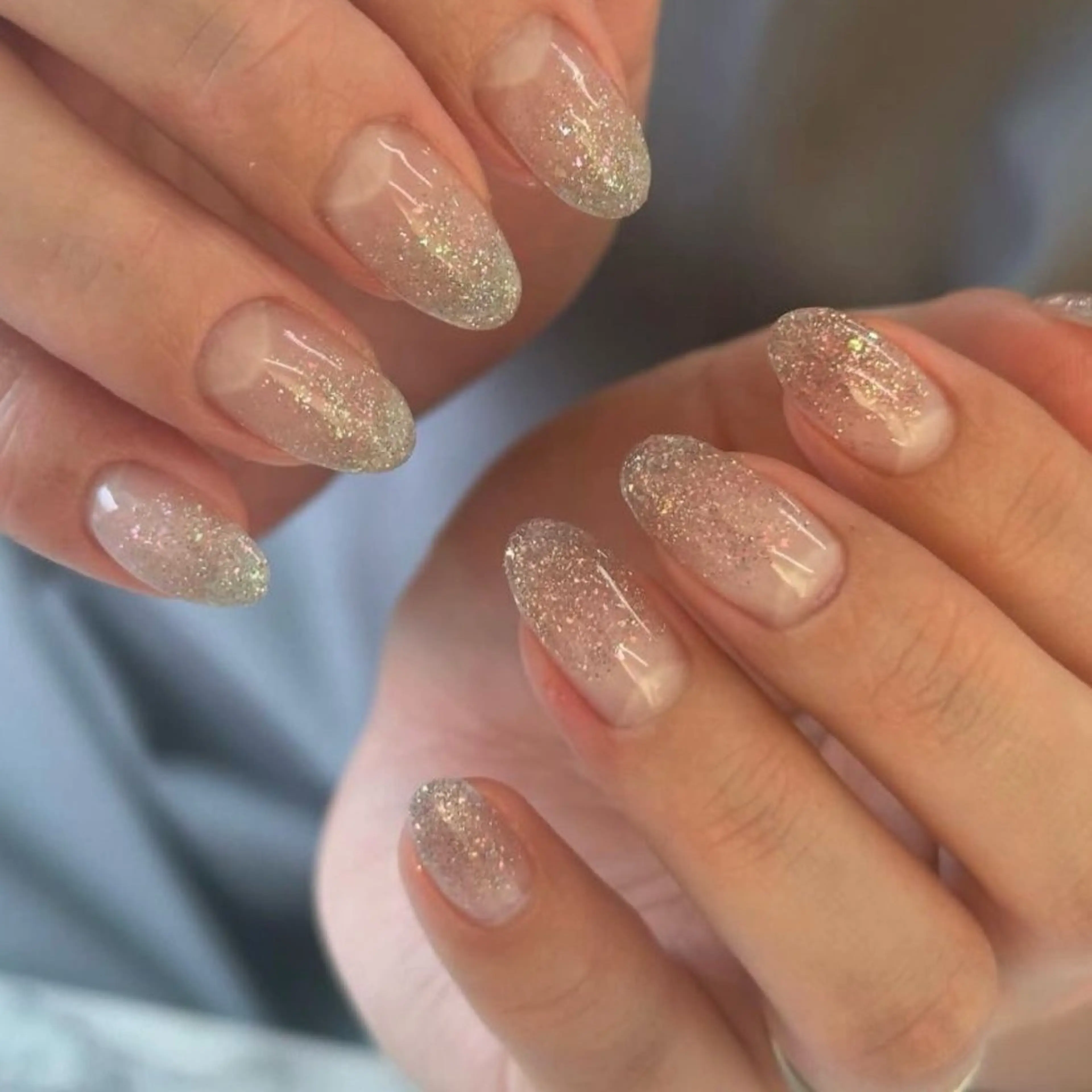 ネイル ラメ(グリッター) ラメグラデーション ハンドネイル Lemonail _mkのネイルデザイン