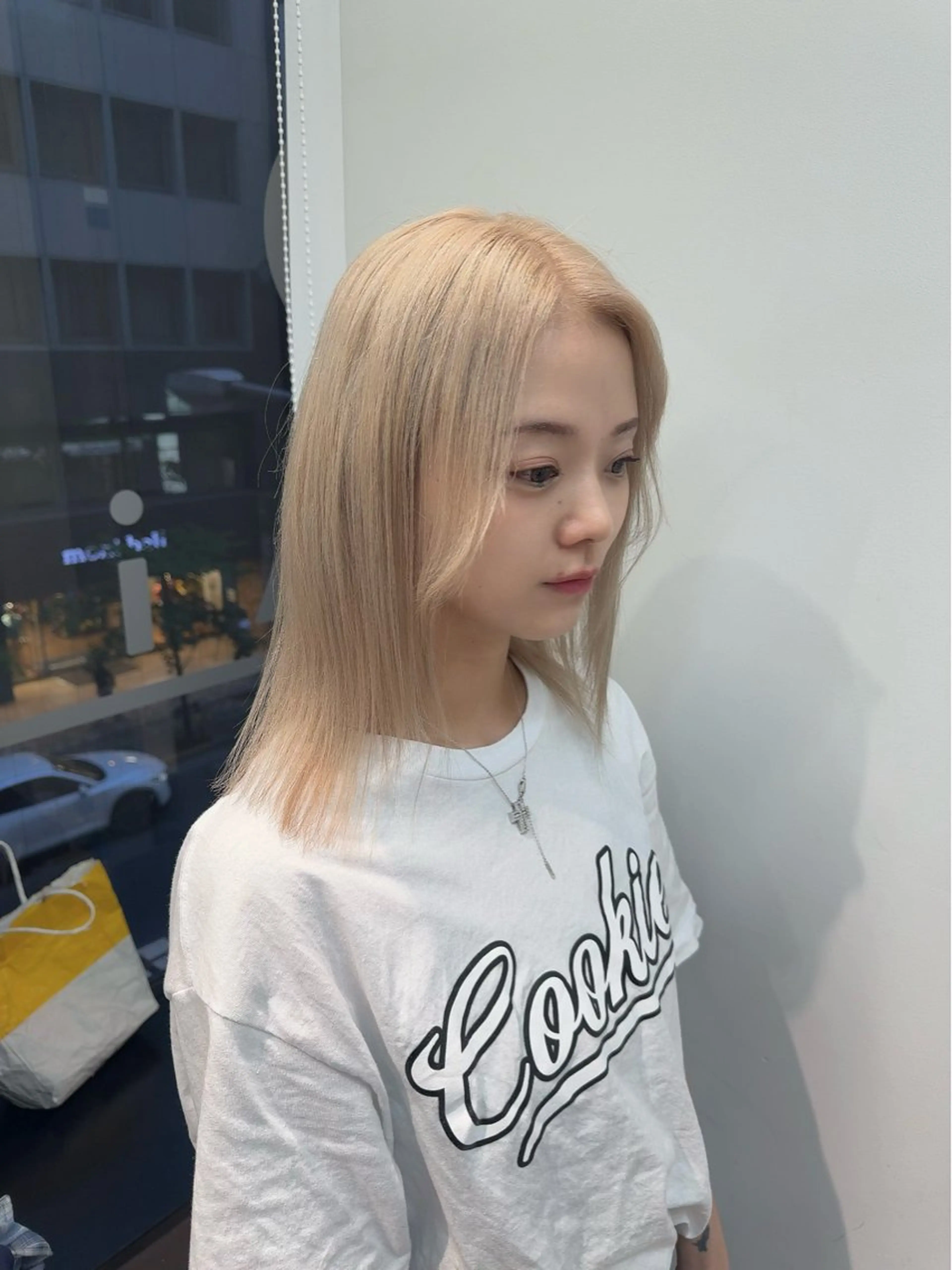 ミディアム ヘアカラー トリートメント 顔周りレイヤー/新宿 /モテ艶カラー/航介のヘアスタイル