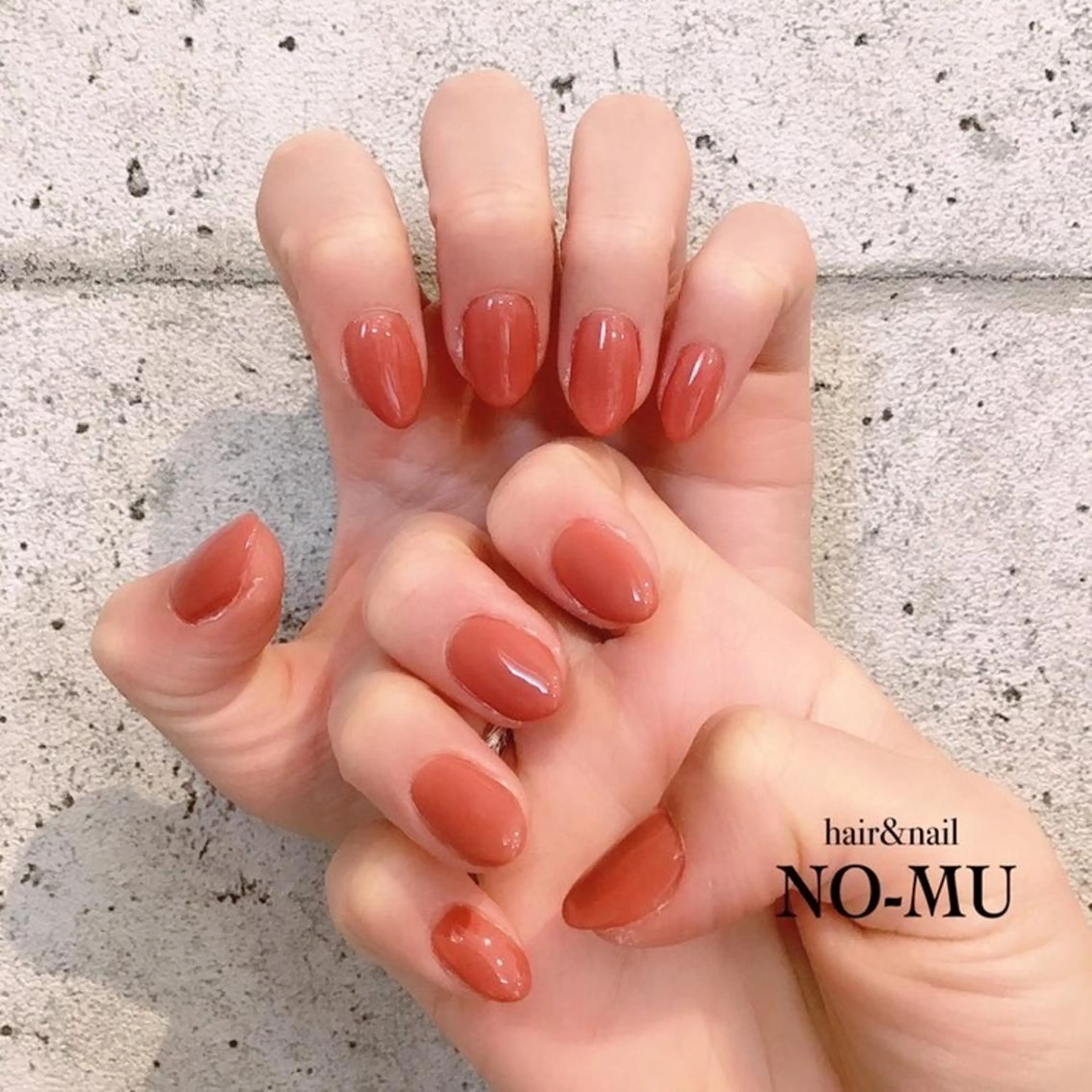 ネイル オレンジ hair＆nail NO-MUのネイルデザイン