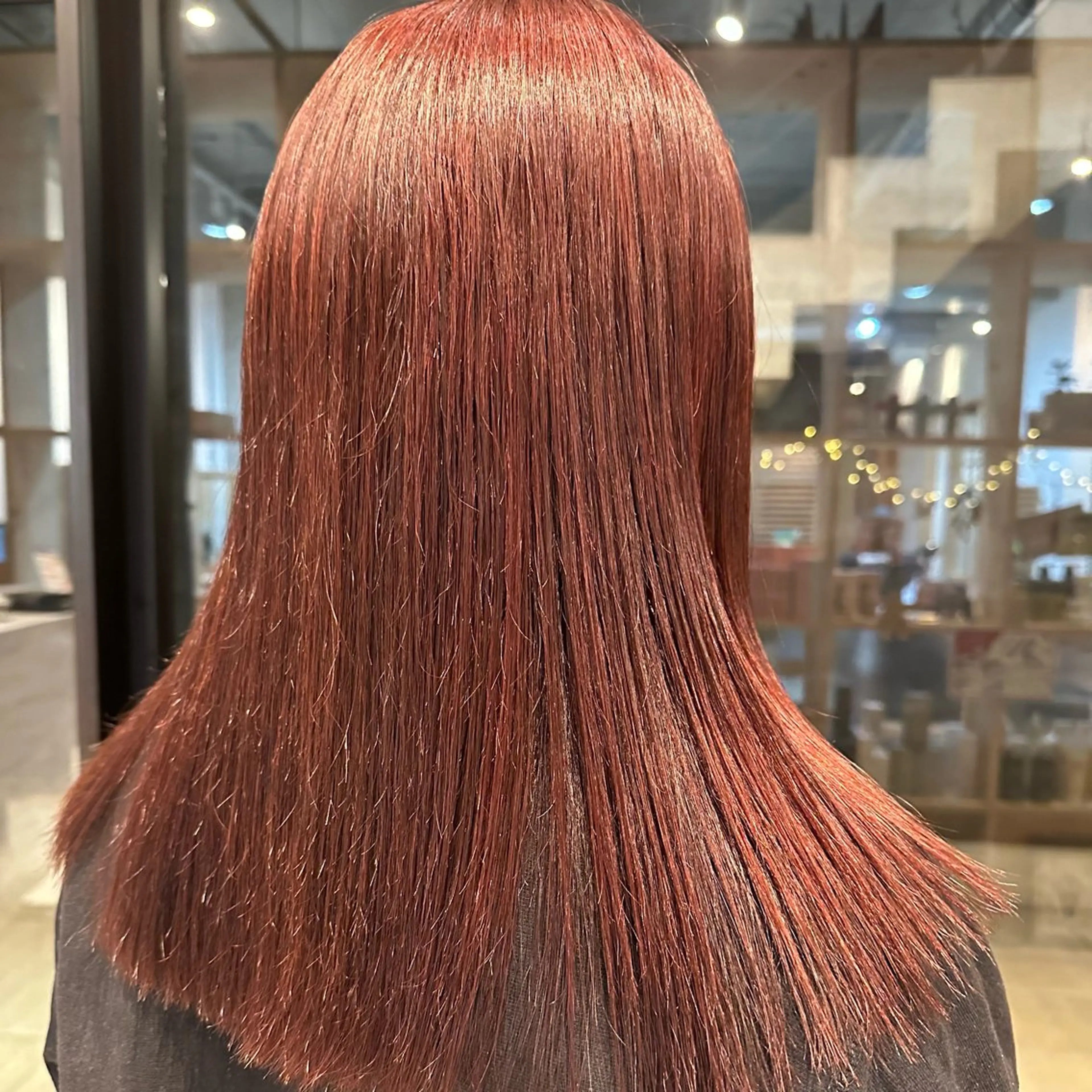 ミディアム カラー ブリーチ ダブルカラー ブリーチなしカラー ピンクカラー ボブ/レイヤー/ニュ アンスパーマ/小夏のヘアスタイル