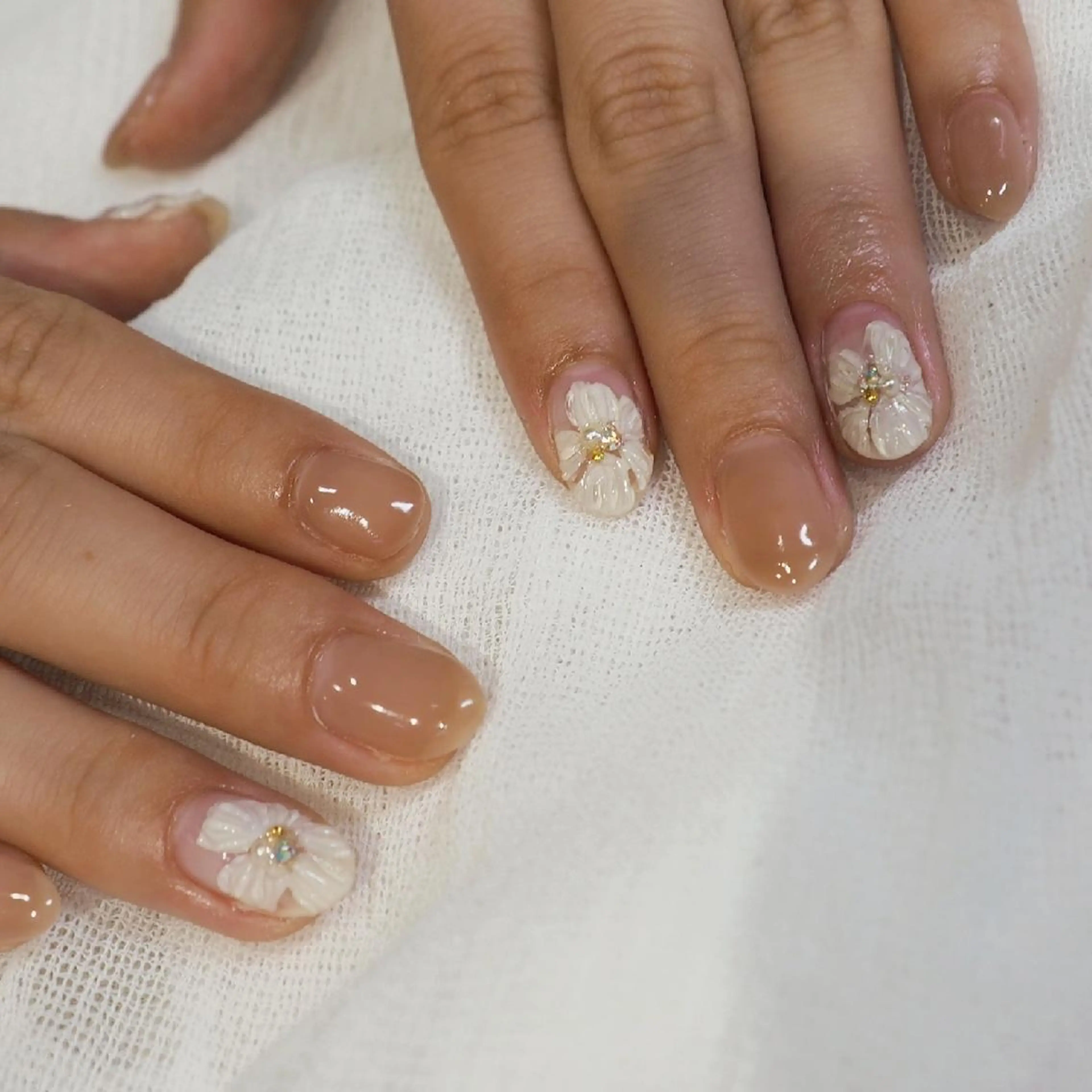 ネイル フラワーネイル ぷっくりネイル ハンドネイル infinity skyのネイルデザイン