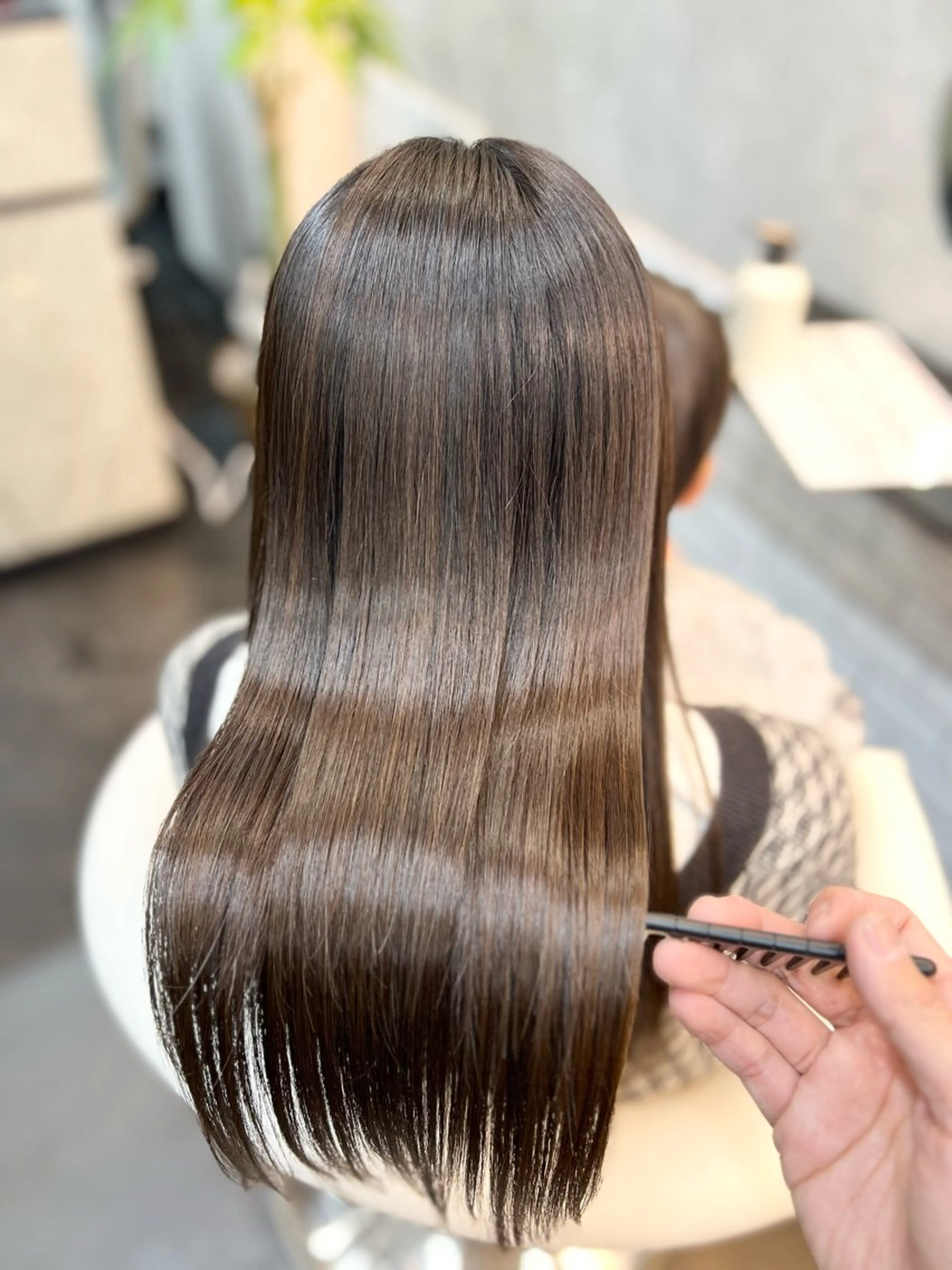 ロング ケアカラー ボブ 顔周りカット ハイライト 髪質改善 ✨艶髪・絹髪特化✨ Lit  hairのヘアスタイル