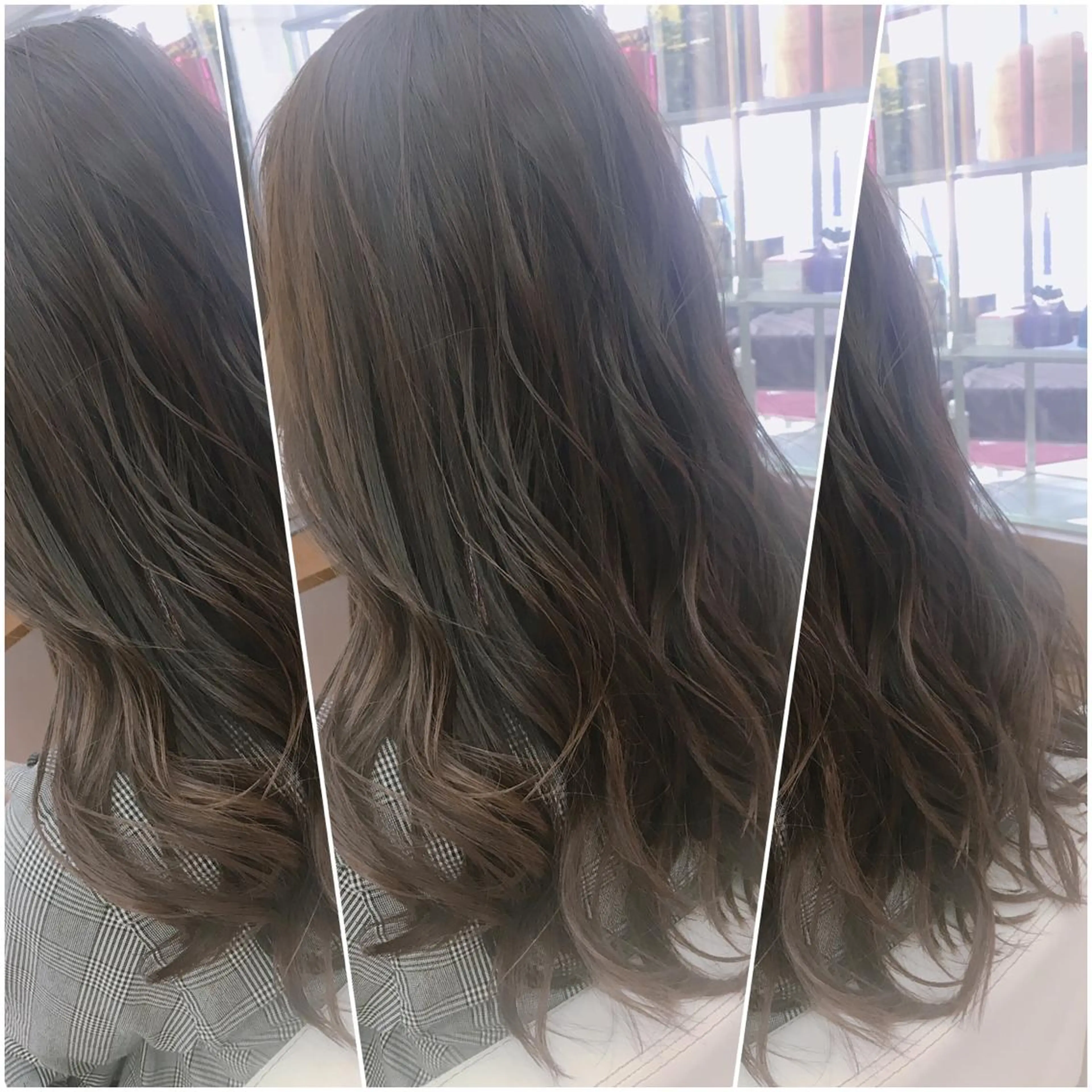 カラー グレージュ イルミナカラー 外国人風カラー カット ヘアカラー トリートメント ブリーチ/バレイヤ ージュ川端裕司のヘアスタイル