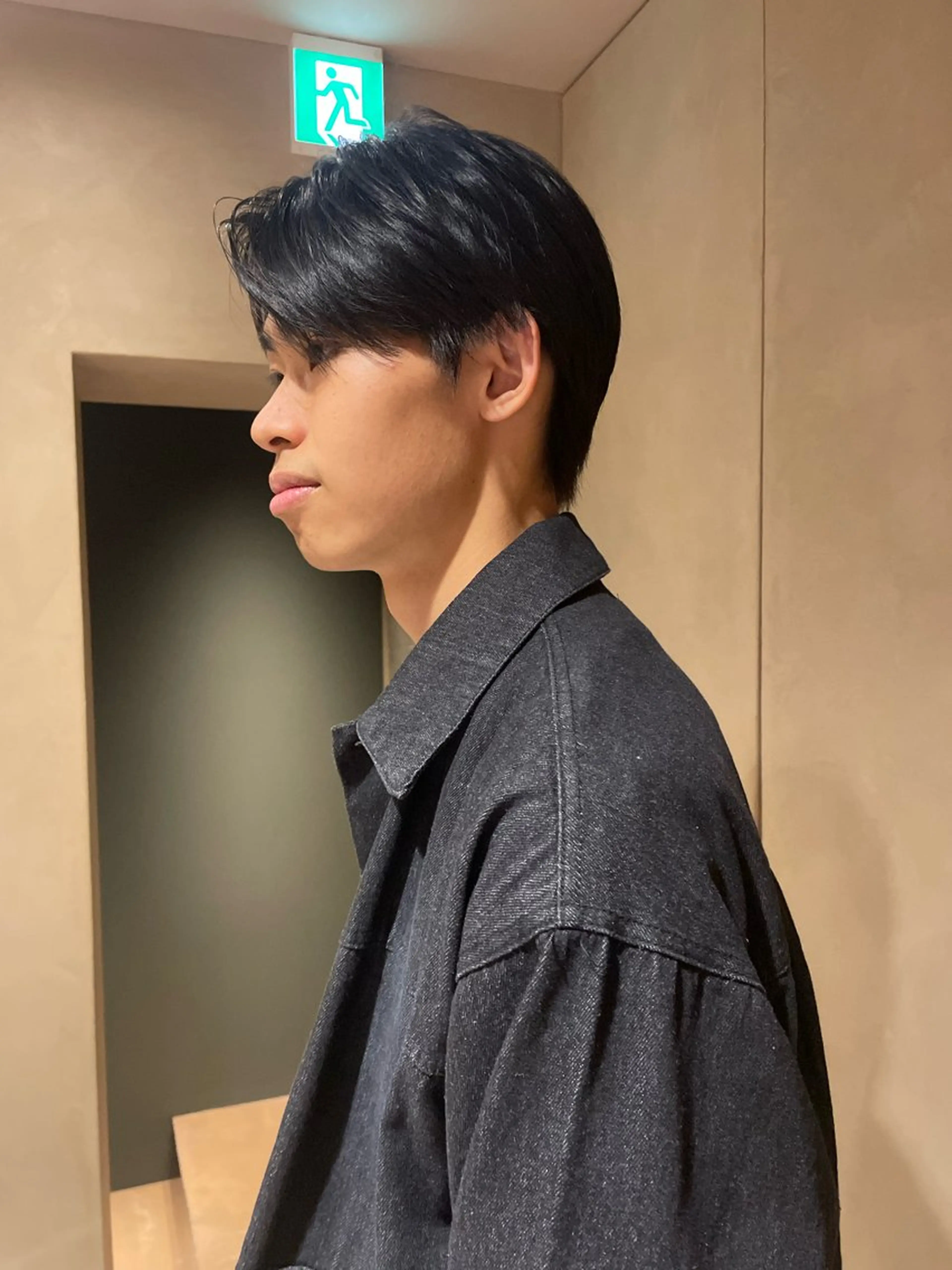ショート メンズ men'sセンター パート徳田浩二のヘアスタイル