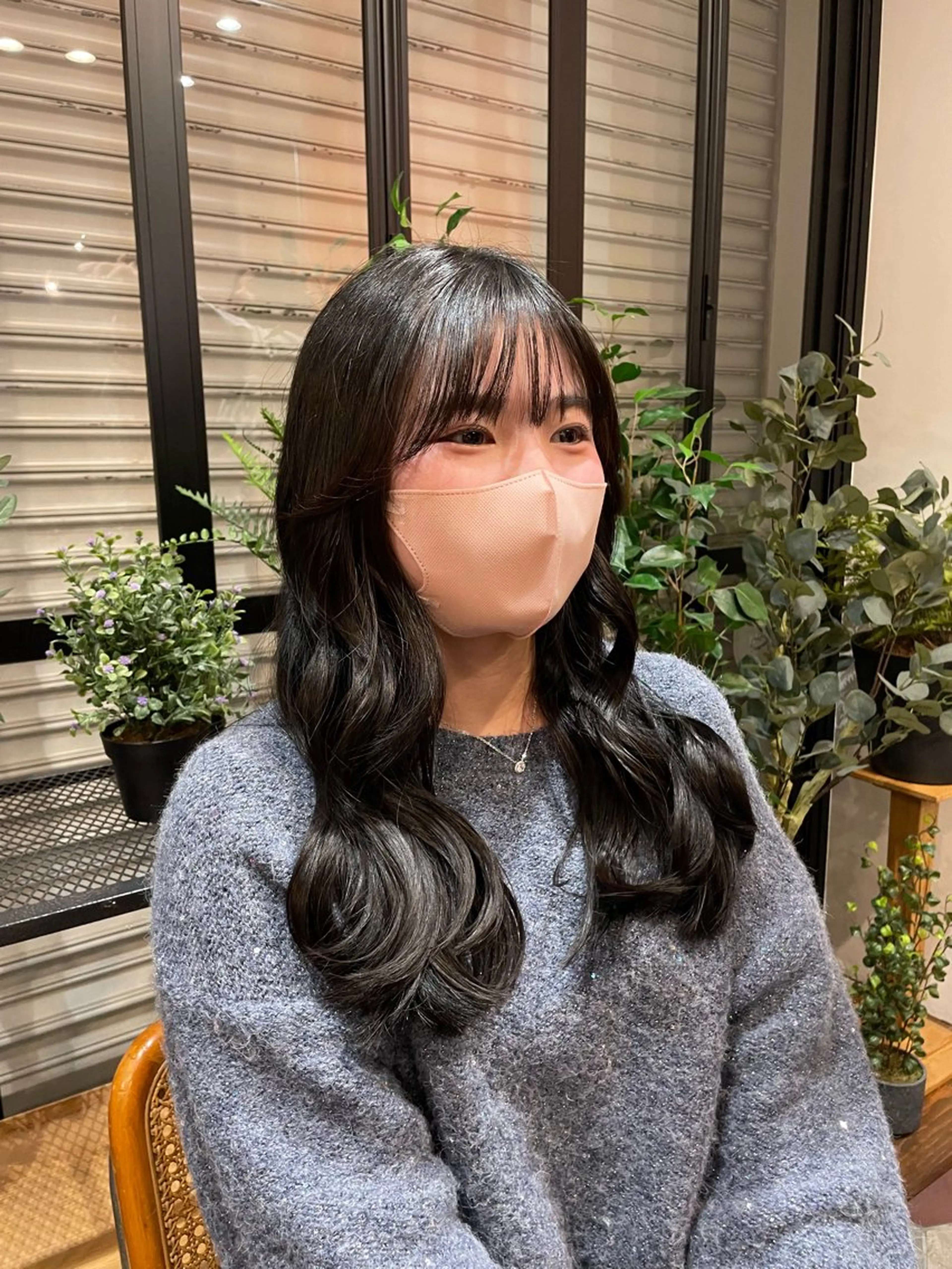 ロング カラー 上島 未緒のヘアスタイル