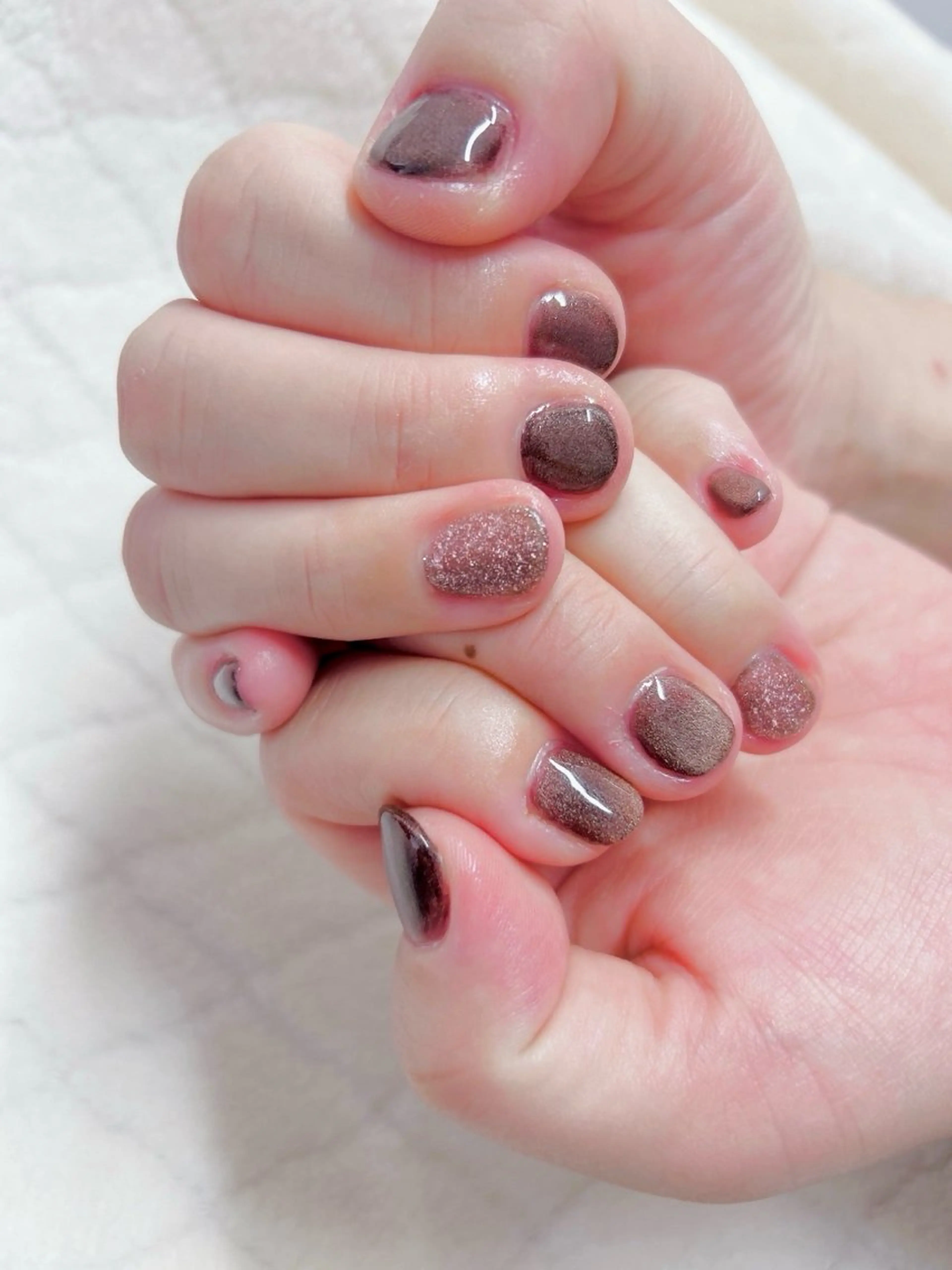 ネイル ラメ(グリッター) マグネットネイル MYu Beauty Salon YURIのネイルデザイン