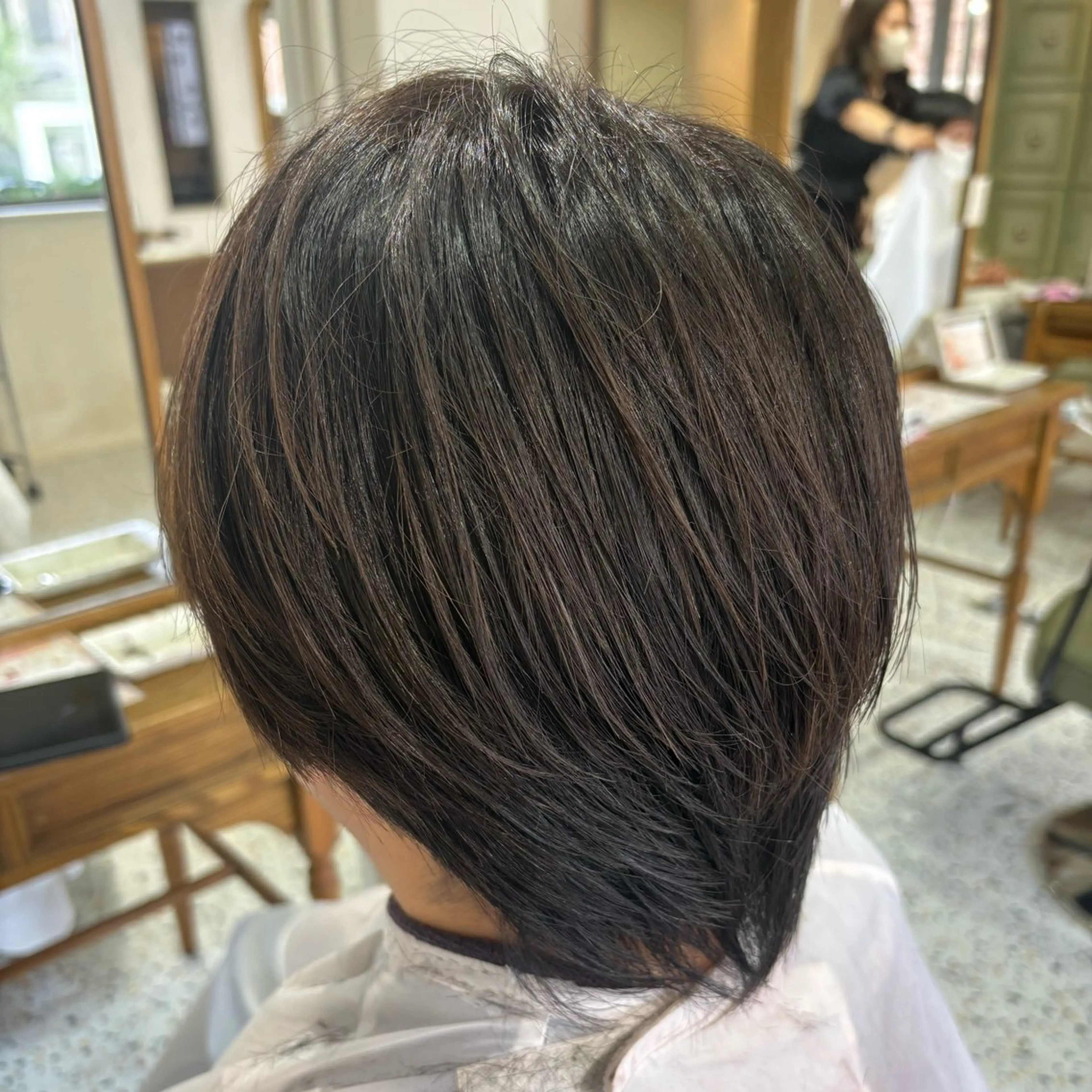 ミディアム カラー メンズ 中澤 衿葉のヘアスタイル