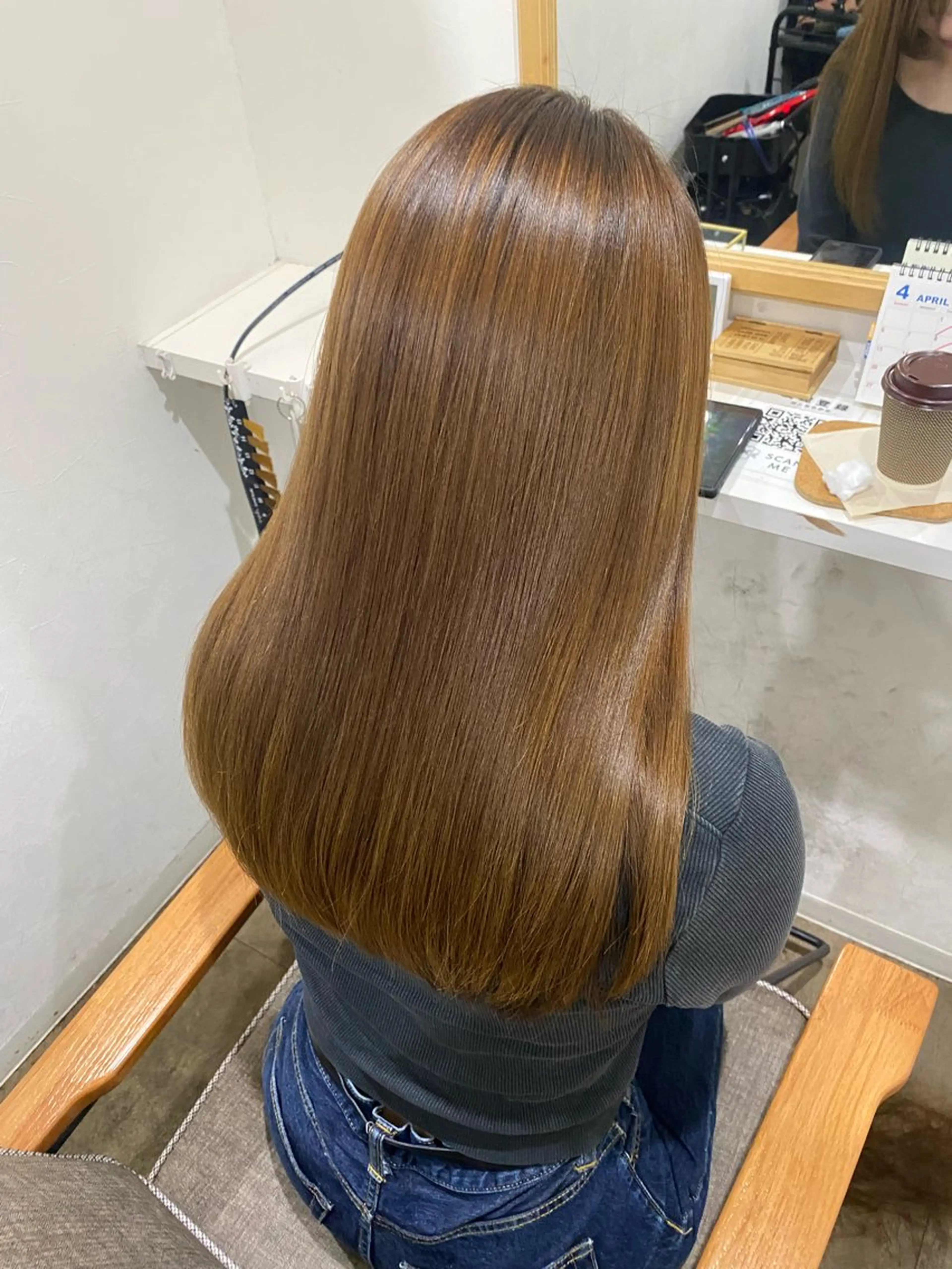 ロング カット 縮毛矯正 髪質改善サロン 梅田/ヨナミネのヘアスタイル