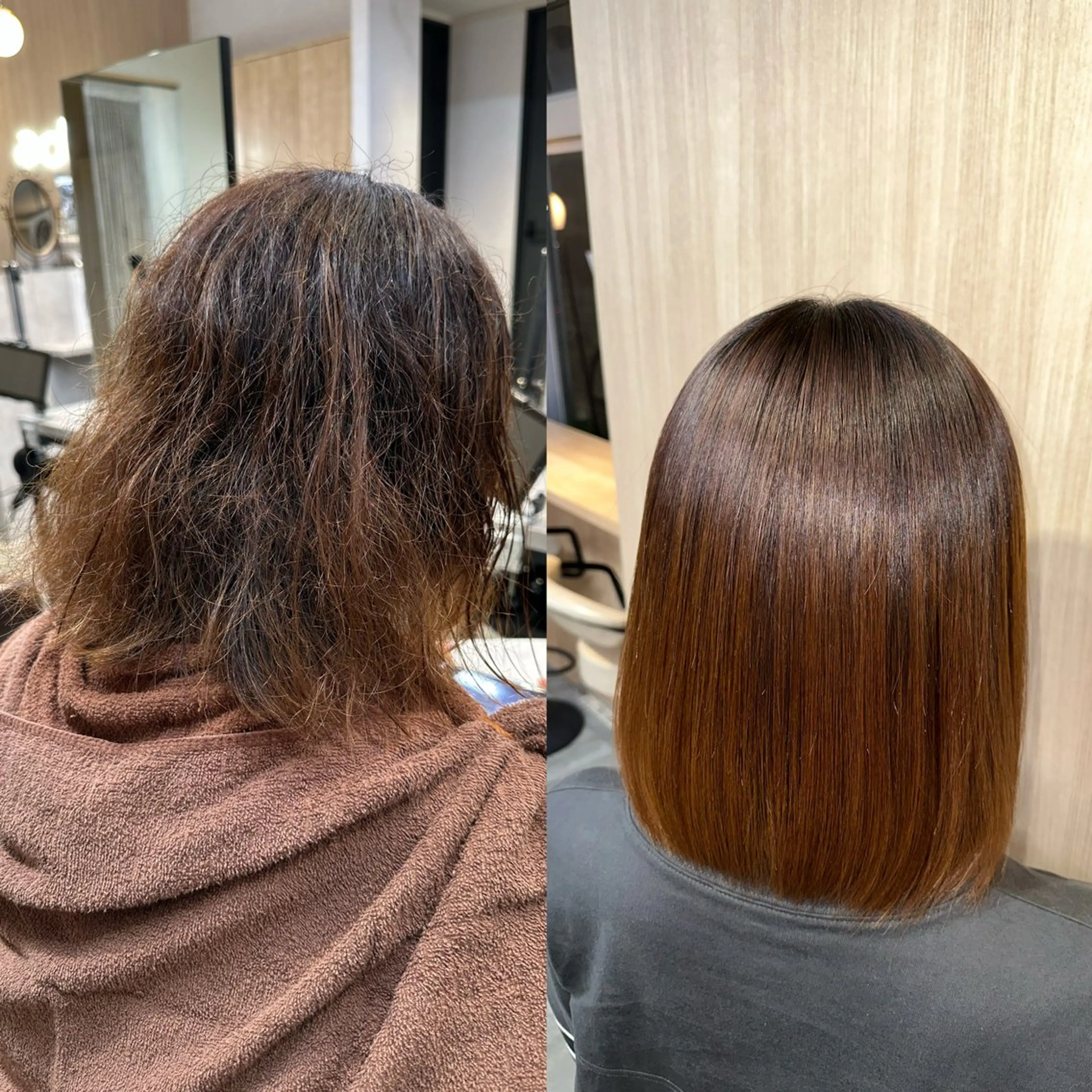 セミロング 髪質改善 縮毛矯正 縮毛矯正 トリートメント メンズ/ブリーチ 古賀歩のヘアスタイル