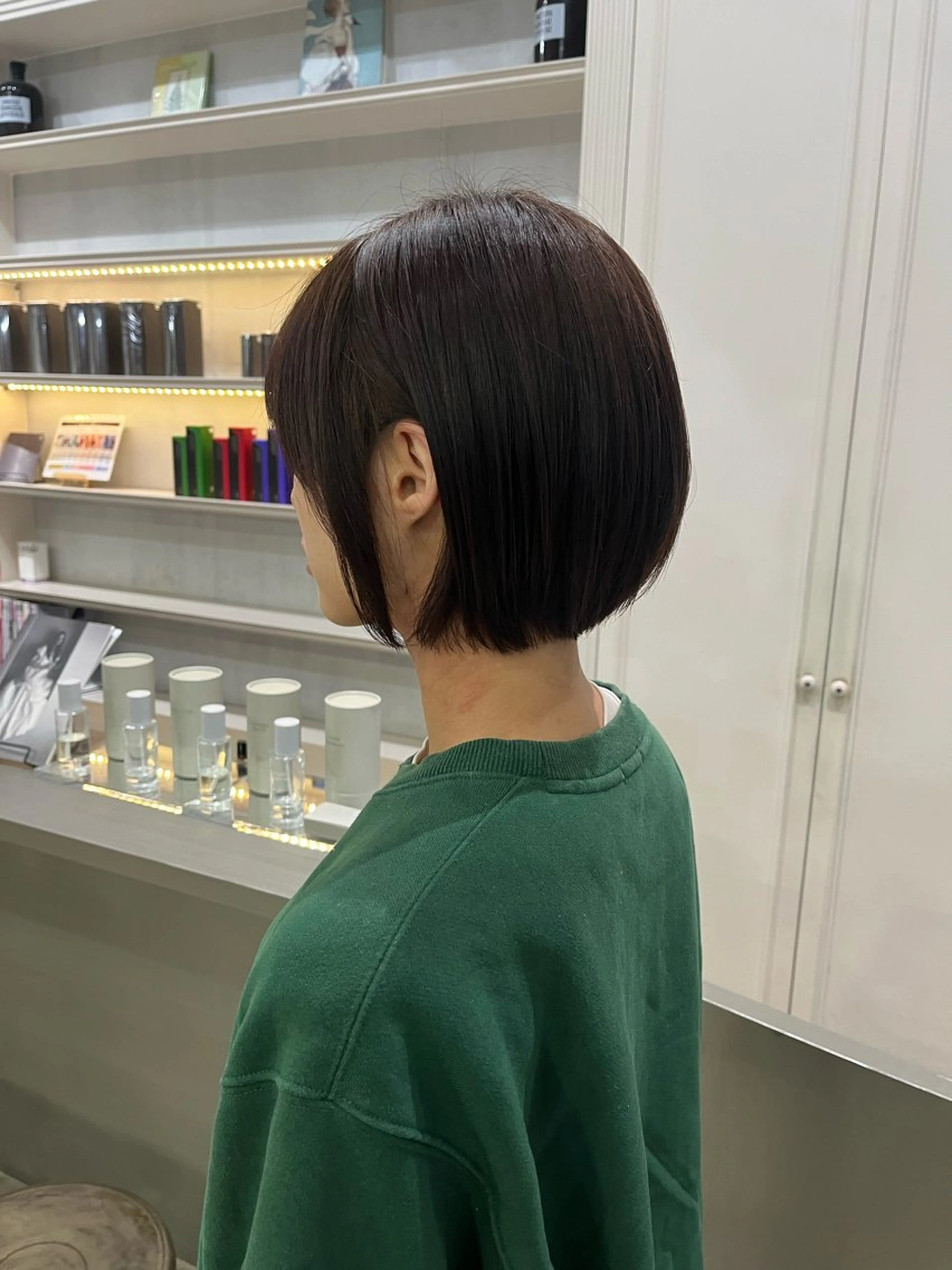 ショート カット ヘアカラー トリートメント 髪質改善×韓国ヘア 🫧天神美容室のヘアスタイル