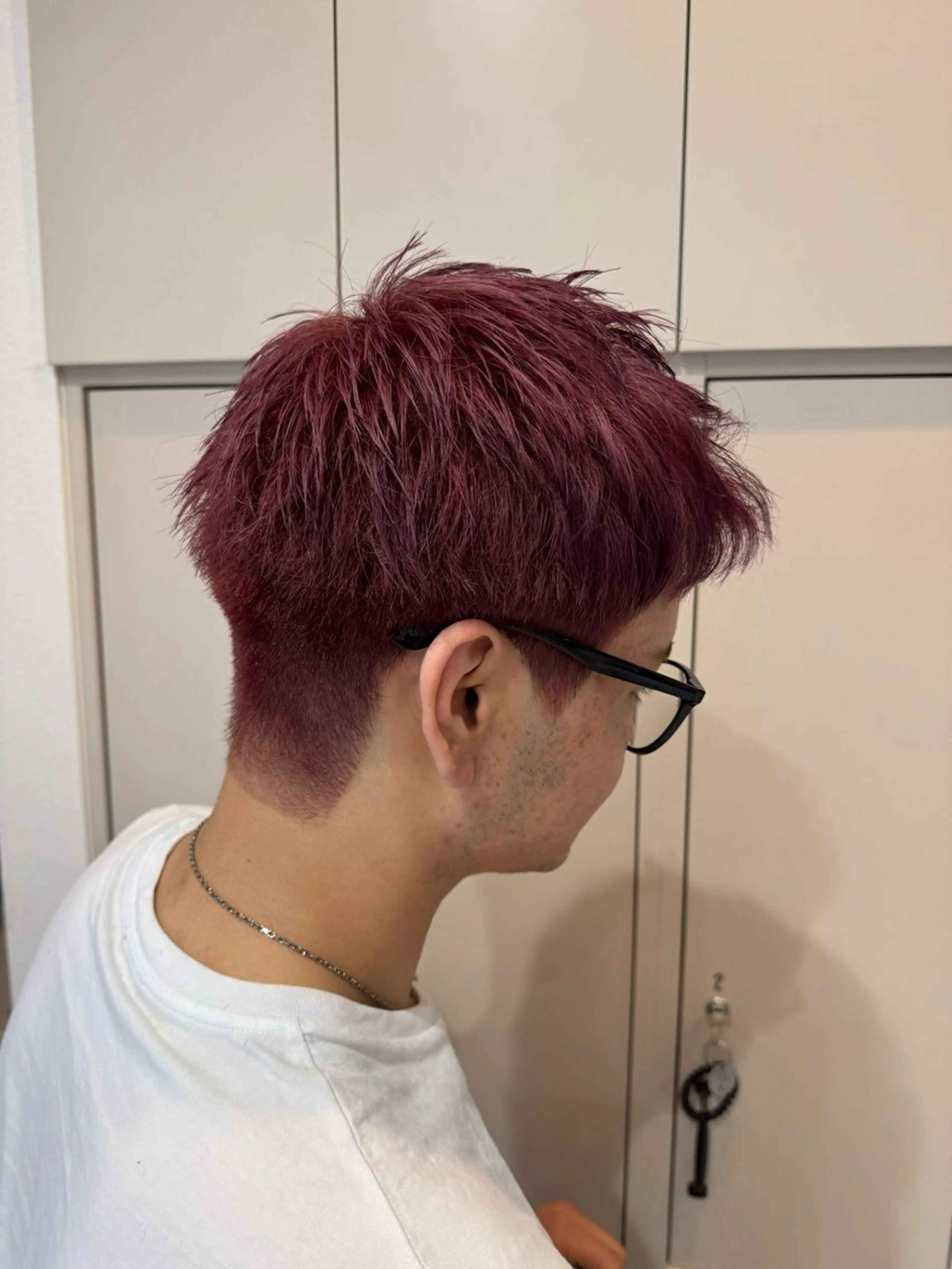 ショート カラー メンズ カット ヘアカラー パーマ/ハイトーン /吉田眞のヘアスタイル