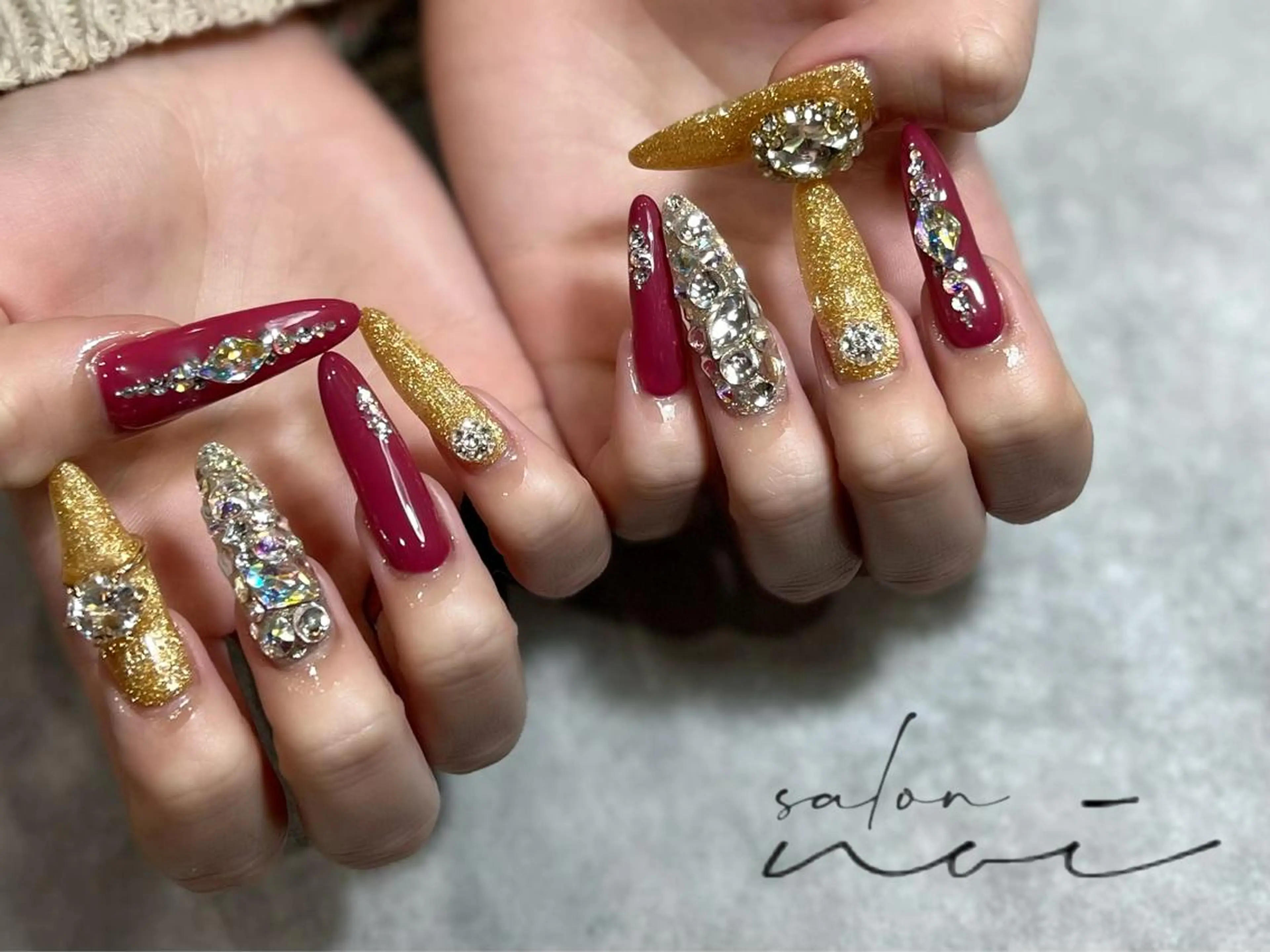 ネイル アートネイル スカルプネイル ネイルチップ ハンドネイル salon noiのネイルデザイン