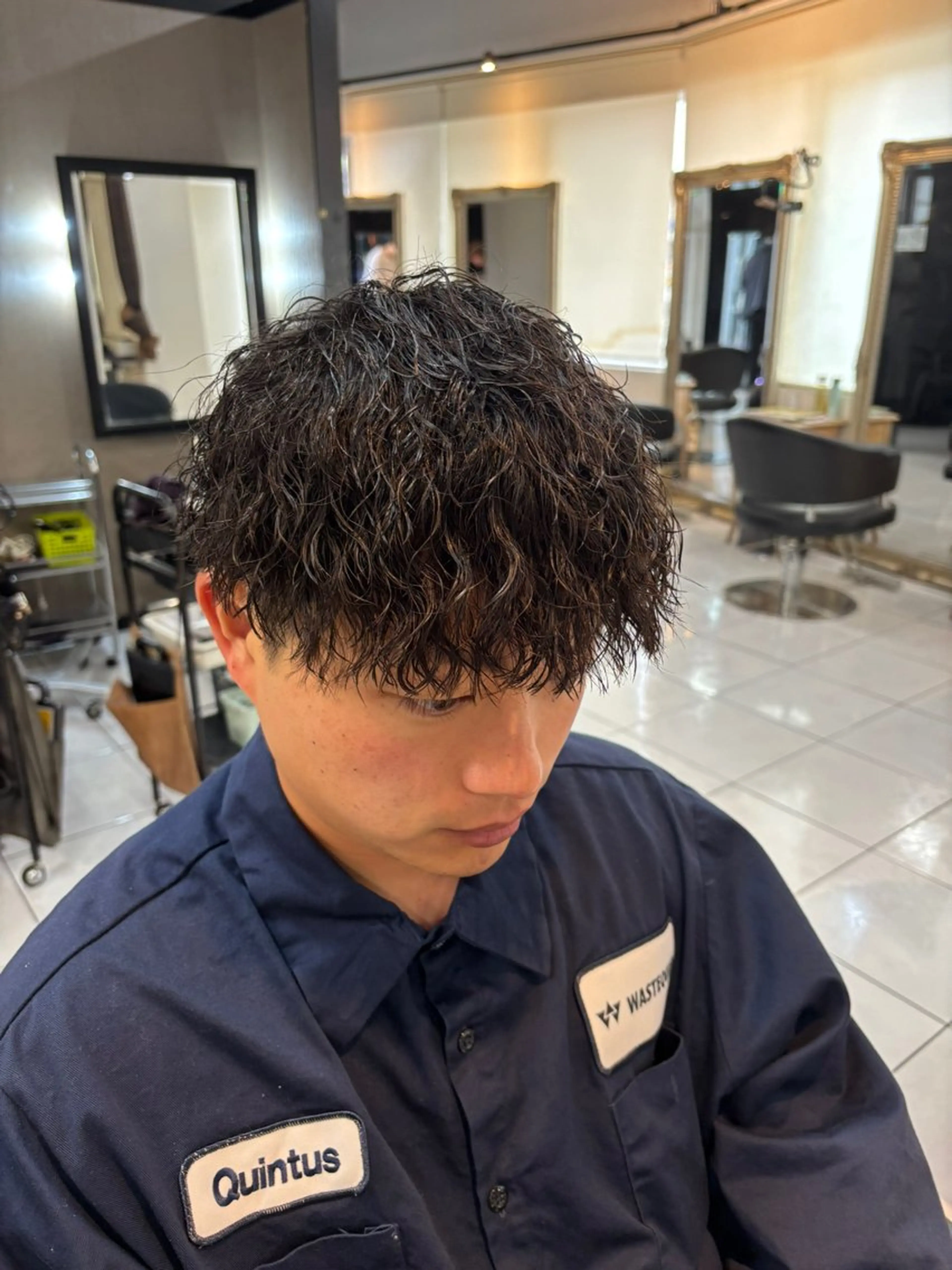 メンズ メンズパーマ カット パーマ 加川 隼人のヘアスタイル