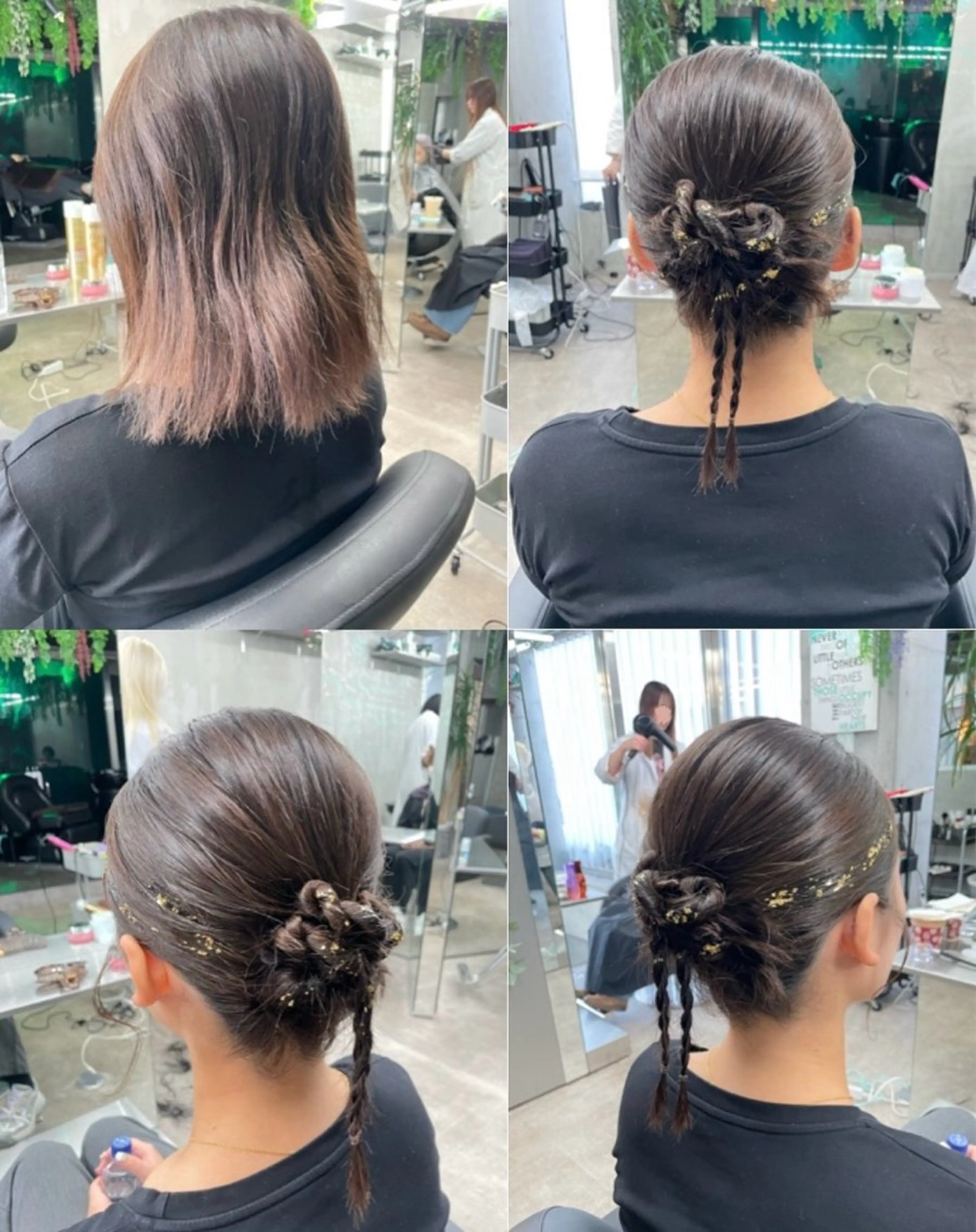 ヘアアレンジ ヘアセット 速水 ゆきののヘアスタイル