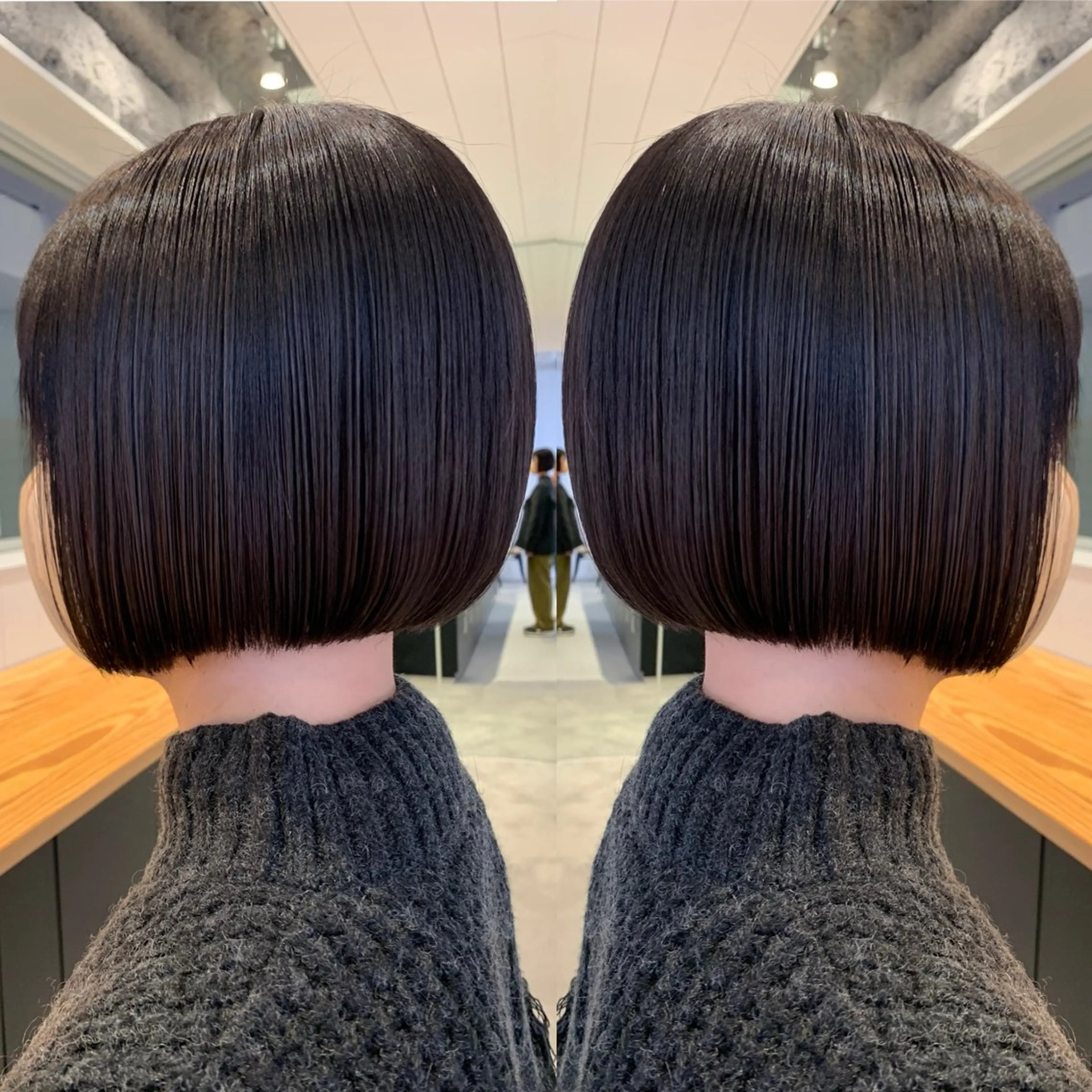 ショート ボブ カット ヘアカラー 大人上品特化 レイヤー🇺🇸山村のヘアスタイル