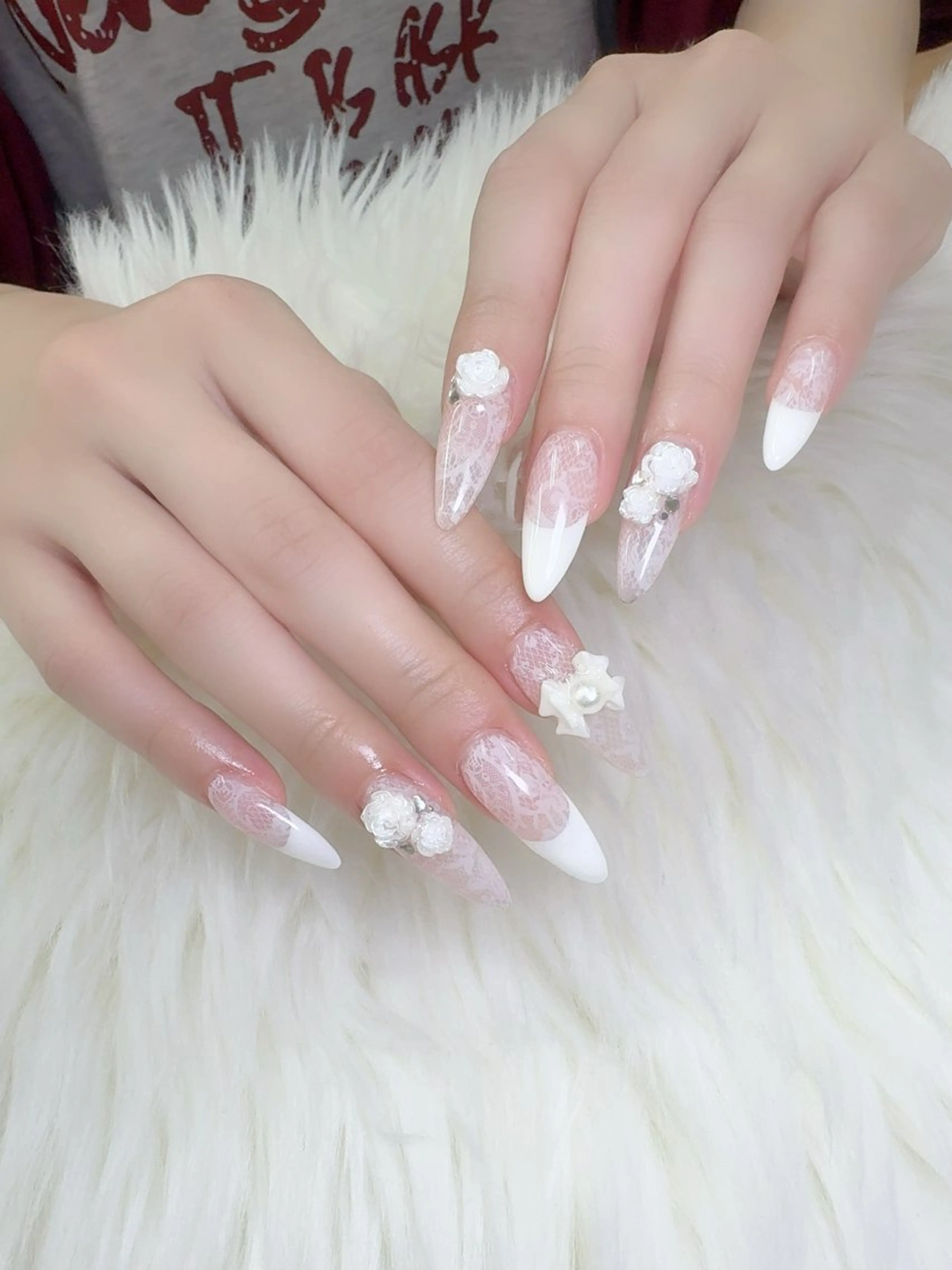 ネイル フレンチネイル グラデーション キラキラネイル 韓国ネイル マグネットネイル ハンドネイル Ha Nailのネイルデザイン