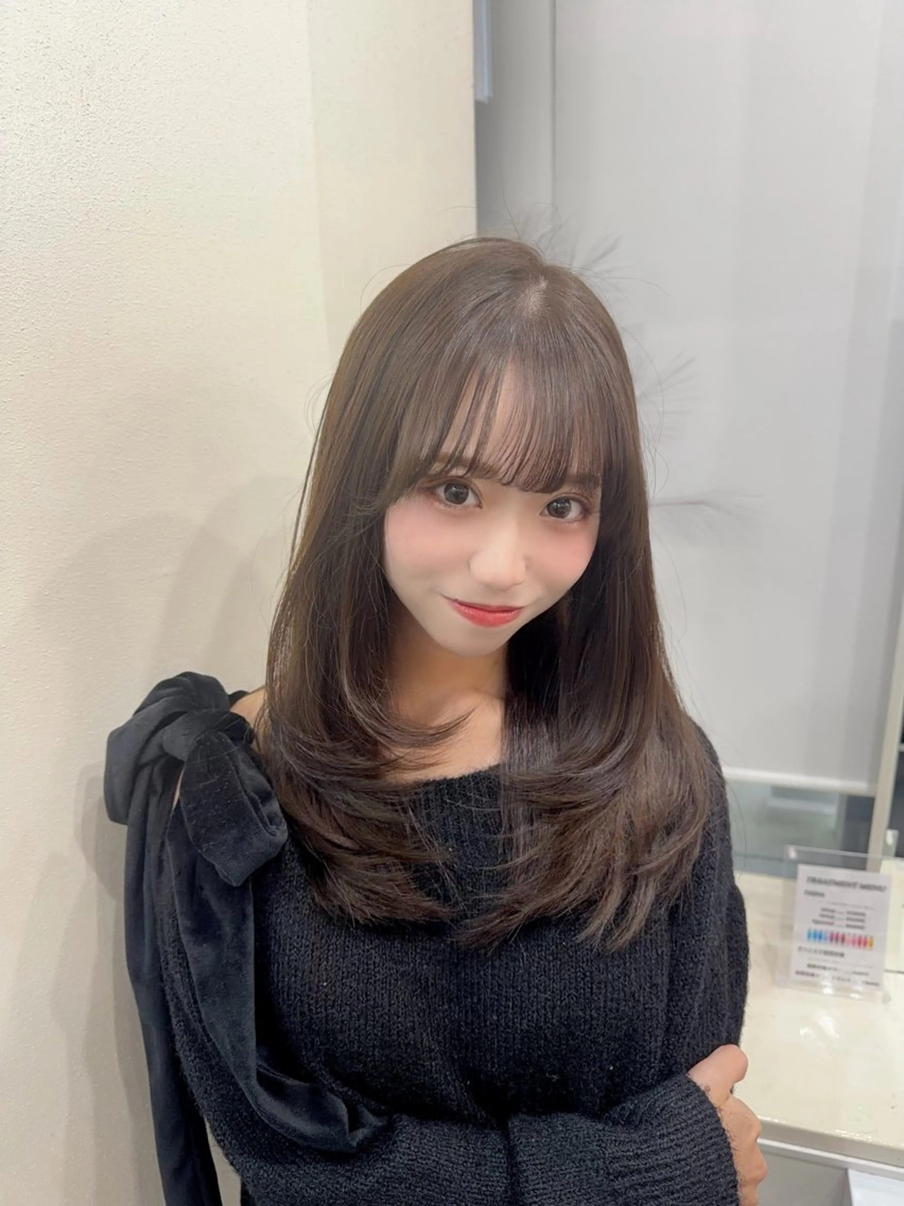 セミロング カラー カット ヘアカラー トリートメント 韓国ヘア/髪質改善 /natsuki🧸のヘアスタイル