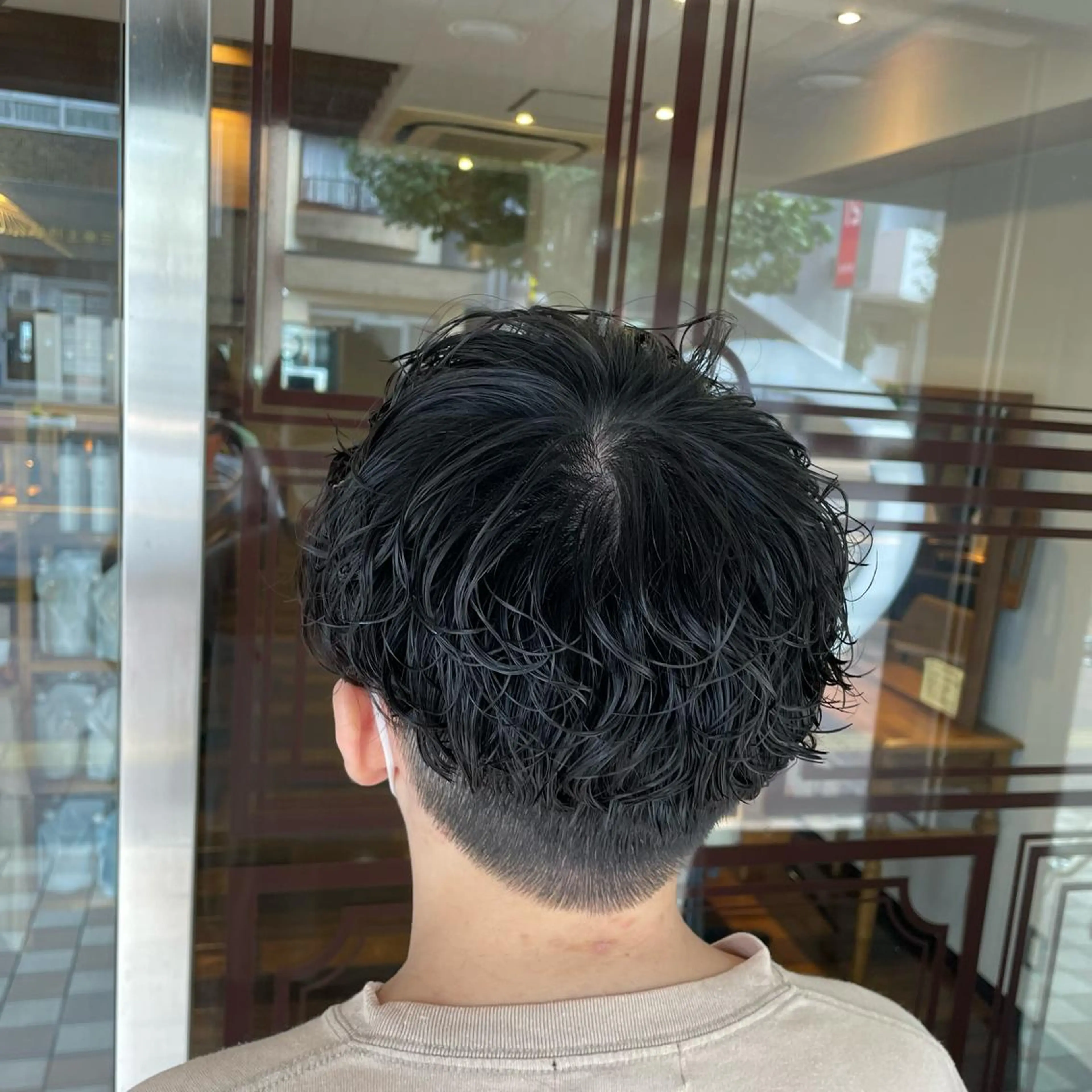 メンズ メンズパーマ ふるはし みなのヘアスタイル