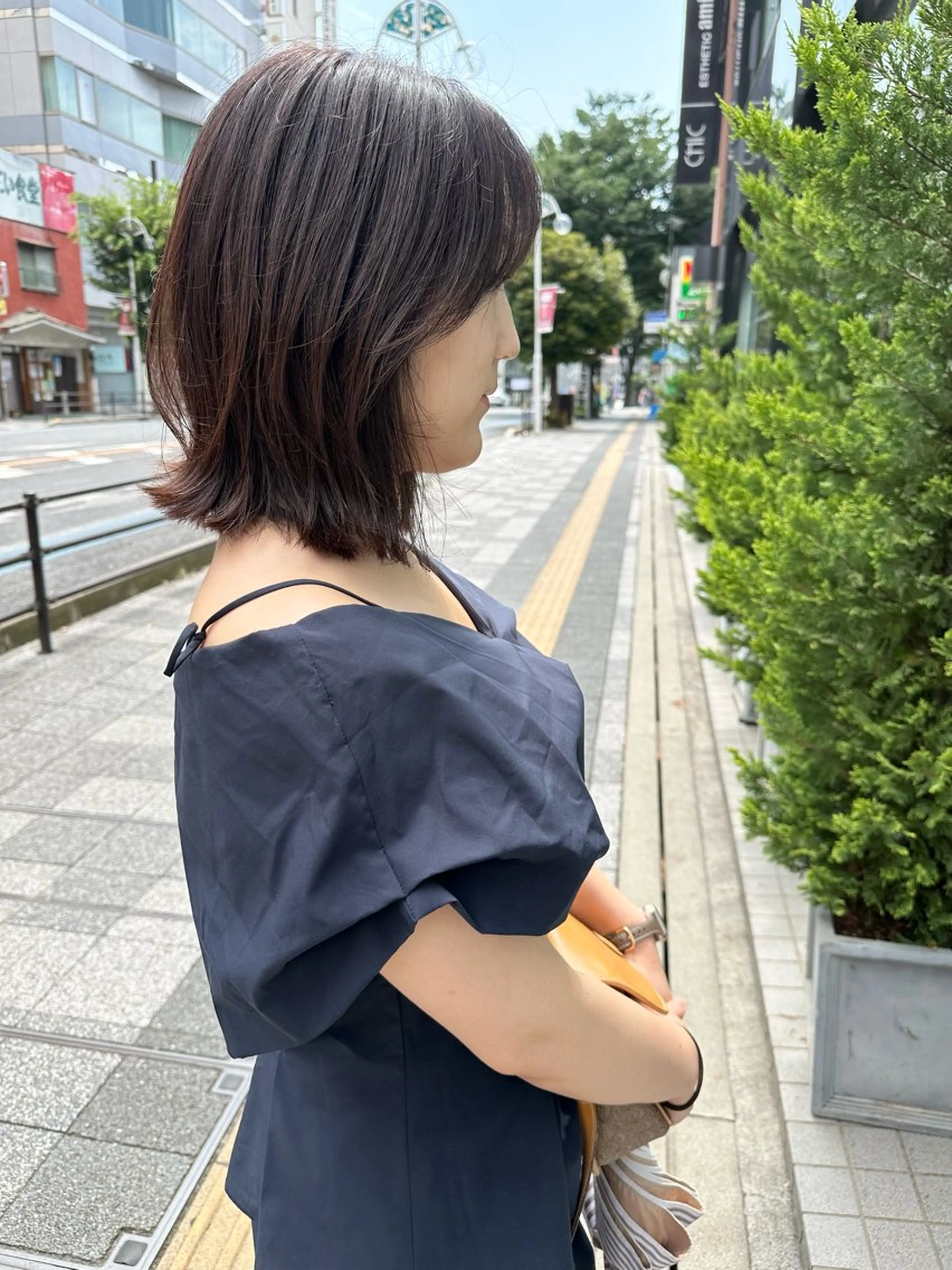 ミディアム ボブ/レイヤー/ 透明感/Hazukiのヘアスタイル