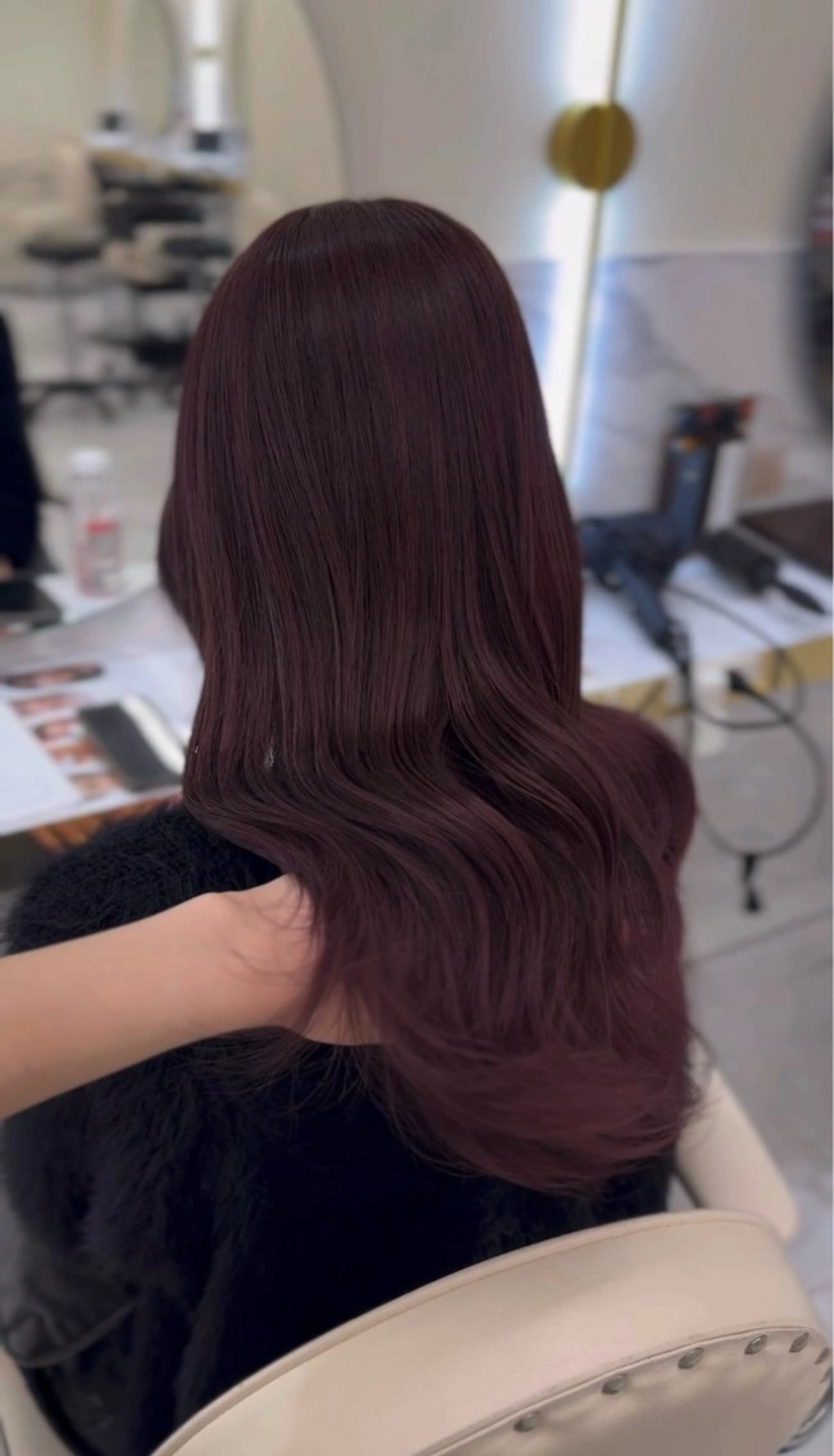 ロング カラー ヘアアレンジ ブラウンカラー 透明感カラー ラベンダーカラー ヘアカラー 韓国ヘア🇰🇷艶 カラー/sakuraのヘアスタイル