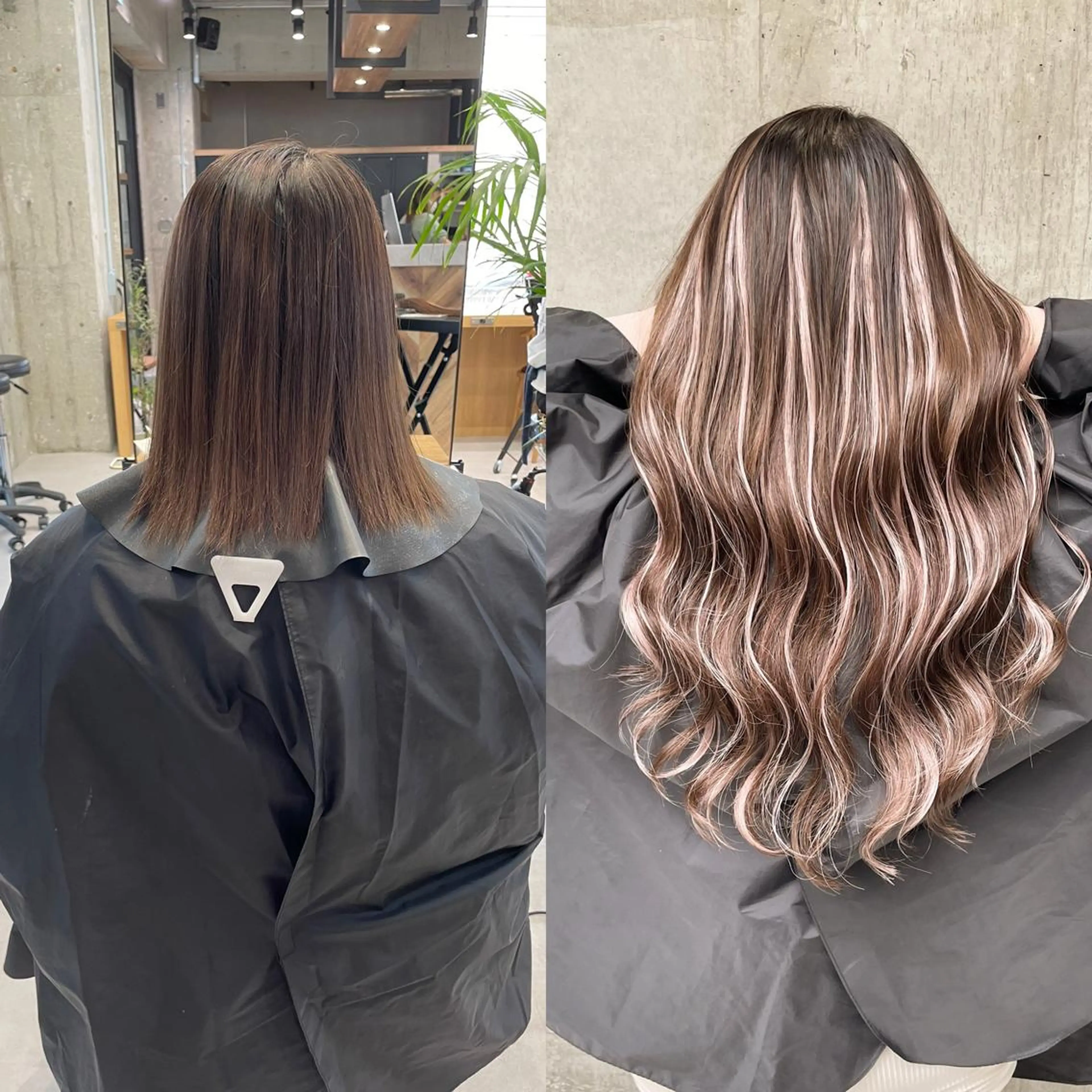 ロング カラー ヘアアレンジ エクステ TATSUYA アートディレクターのヘアスタイル