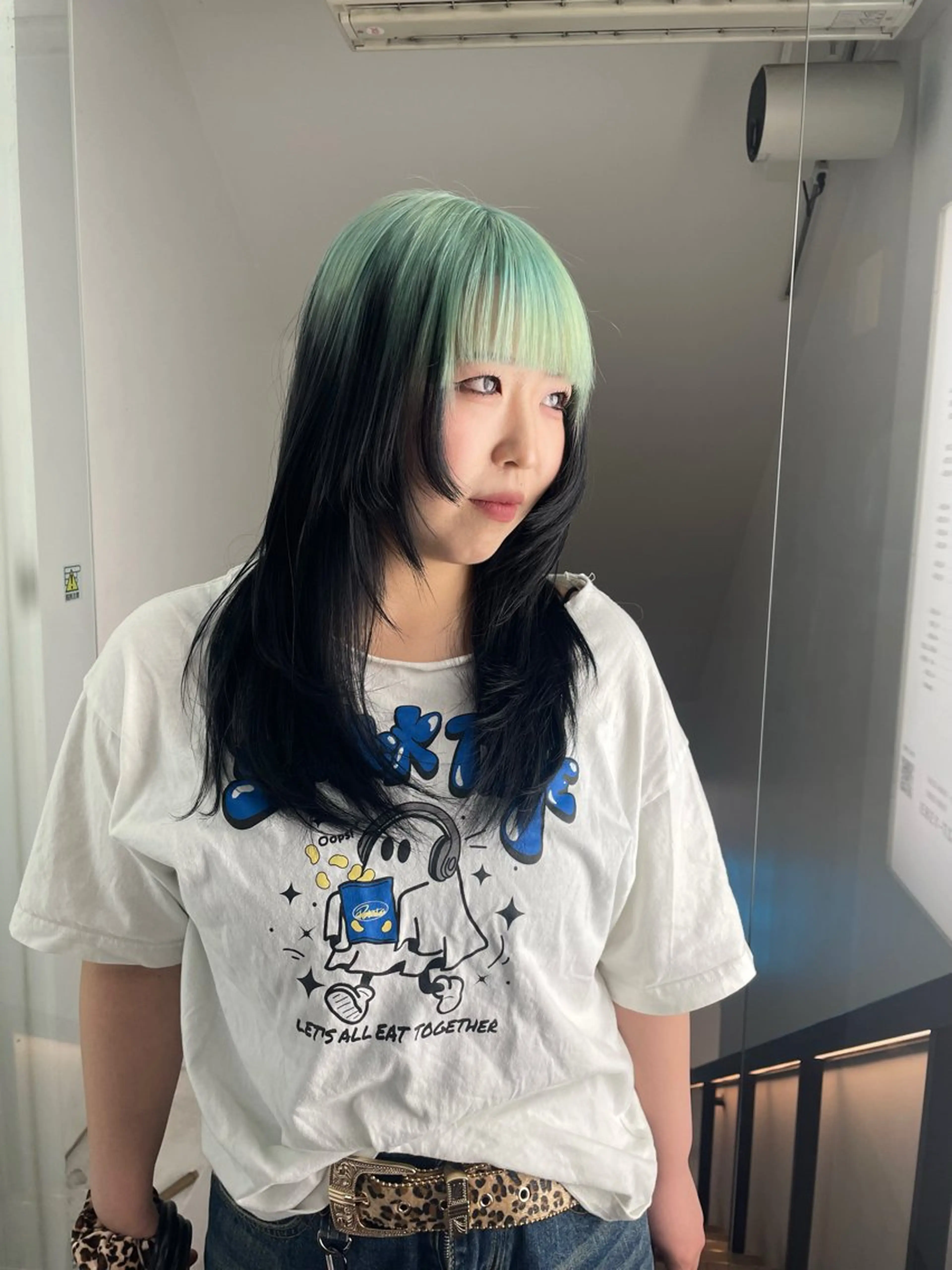 カラー ミント ヘアカラー hair&nail ☯️アイリ☯️のネイルデザイン