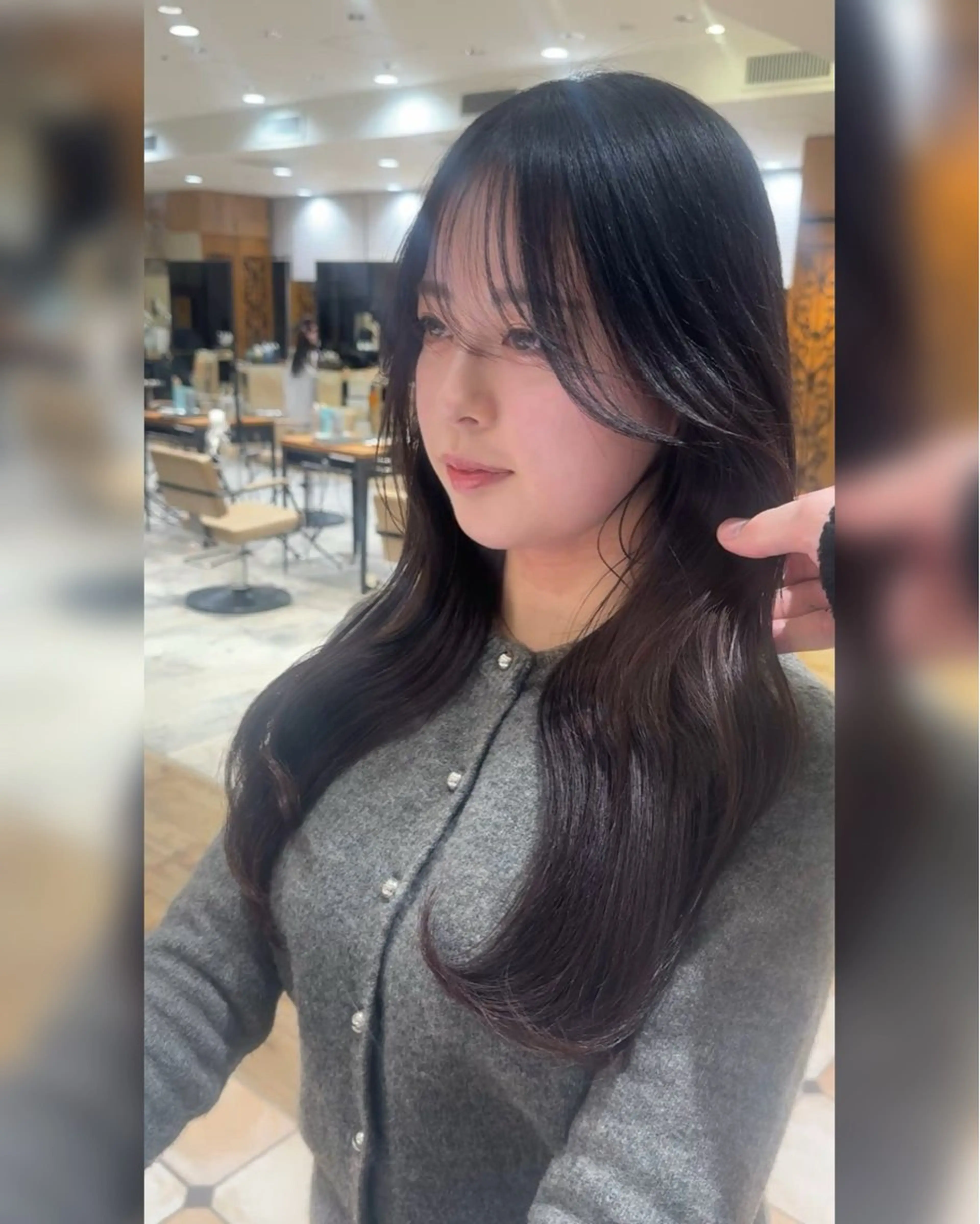 ロング くびれヘア 新宿／透明感カラー/ 髪質改善/早野大空のヘアスタイル