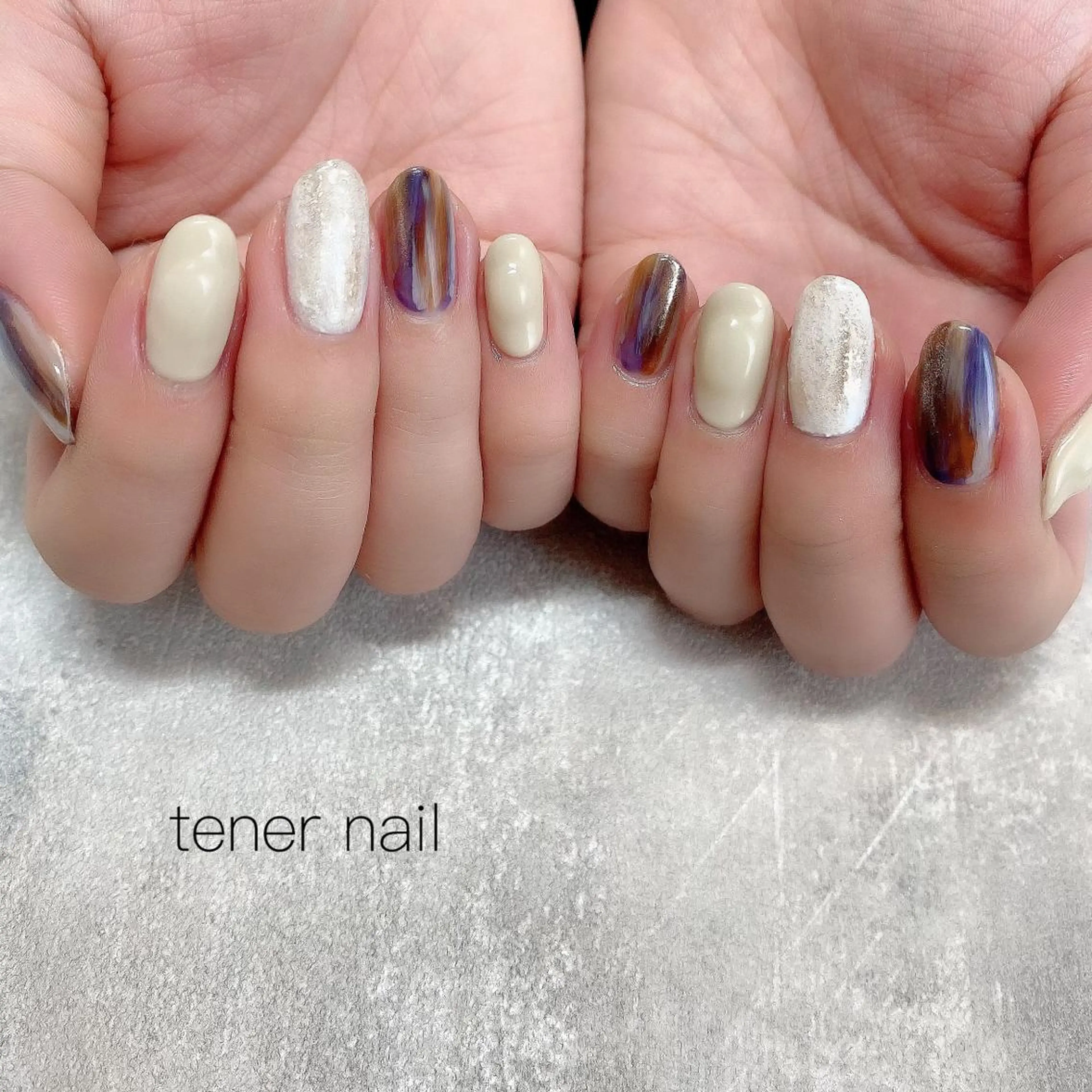 ネイル ニュアンスネイル ぷっくりネイル テネルネイル tener nailのネイルデザイン