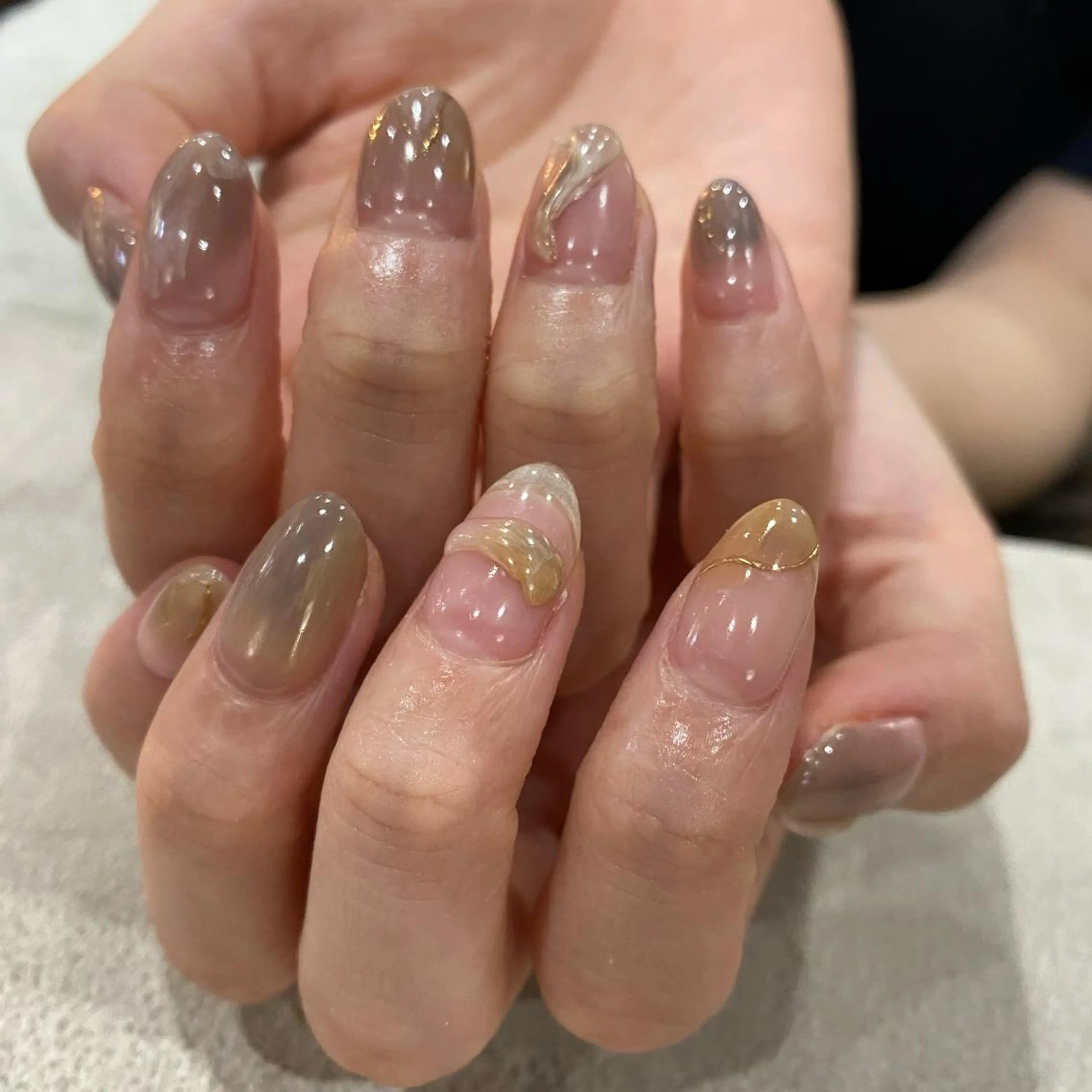 カラー ネイル scre as Etelのネイルデザイン