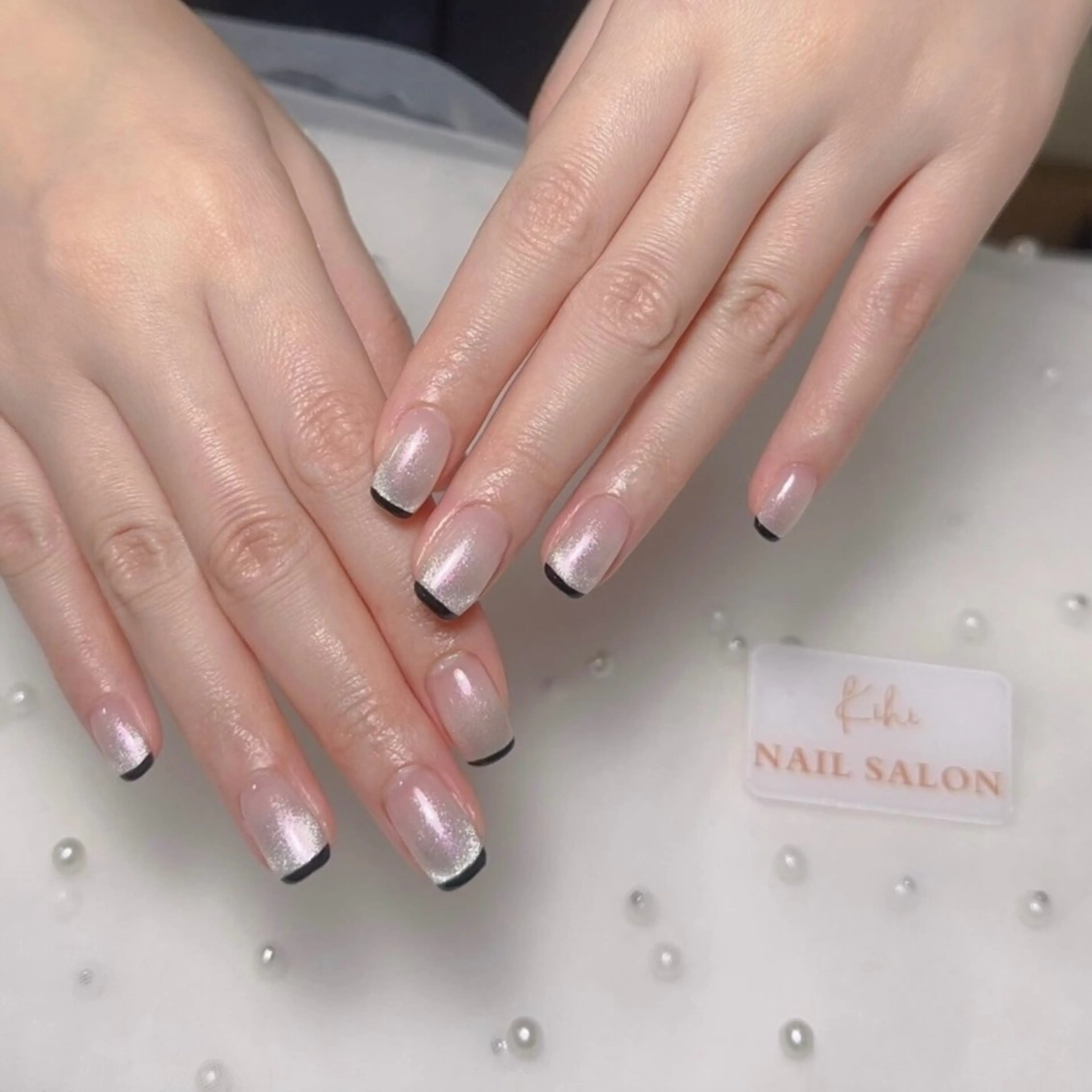 ネイル アートネイル フレンチネイル ジェルネイル グラデーション 韓国ネイル ハンドネイル 💕鈴木ユリ パラジェル/オフ無料のネイルデザイン