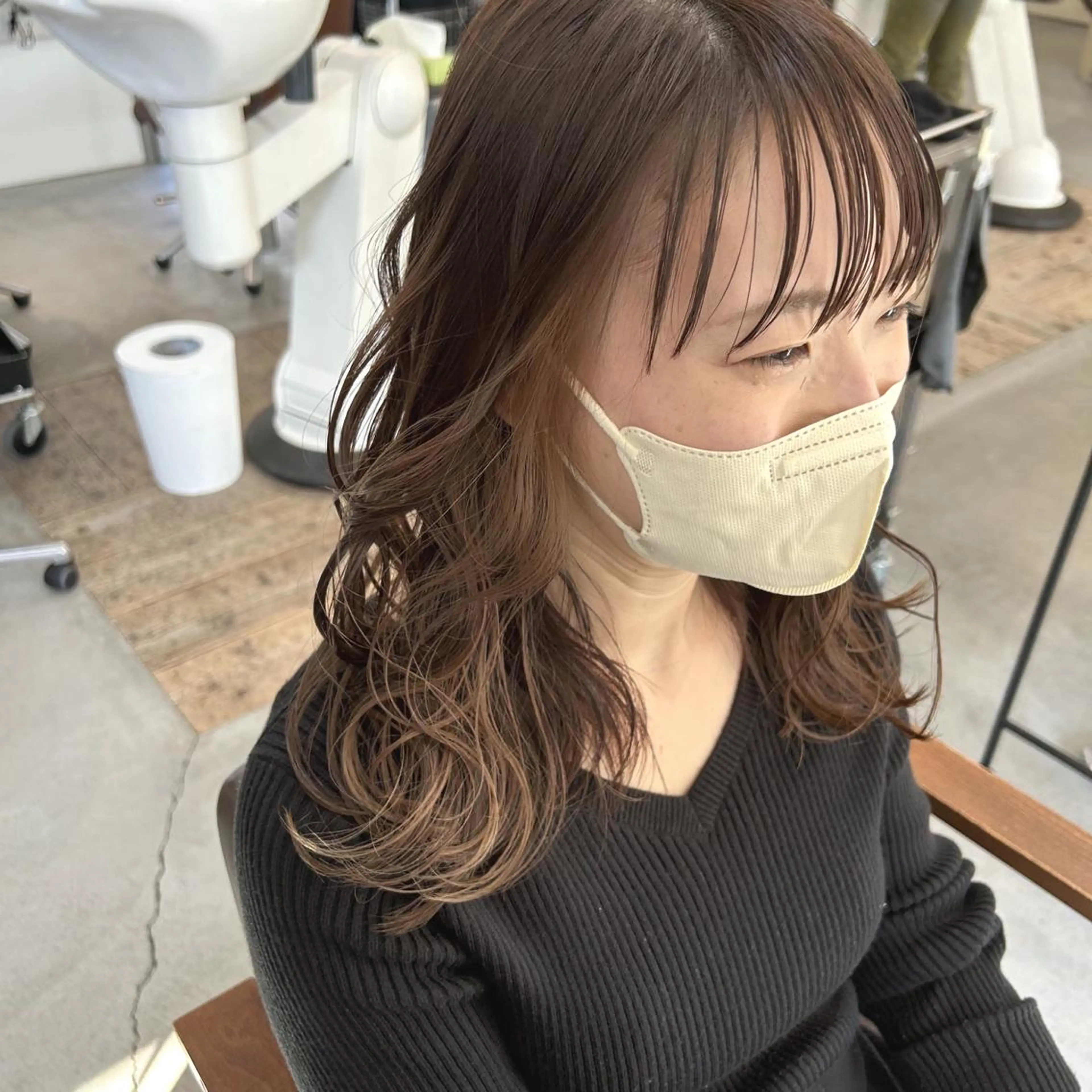 ミディアム ヘアカラー kachina所属・綿貫 美雪のヘアスタイル