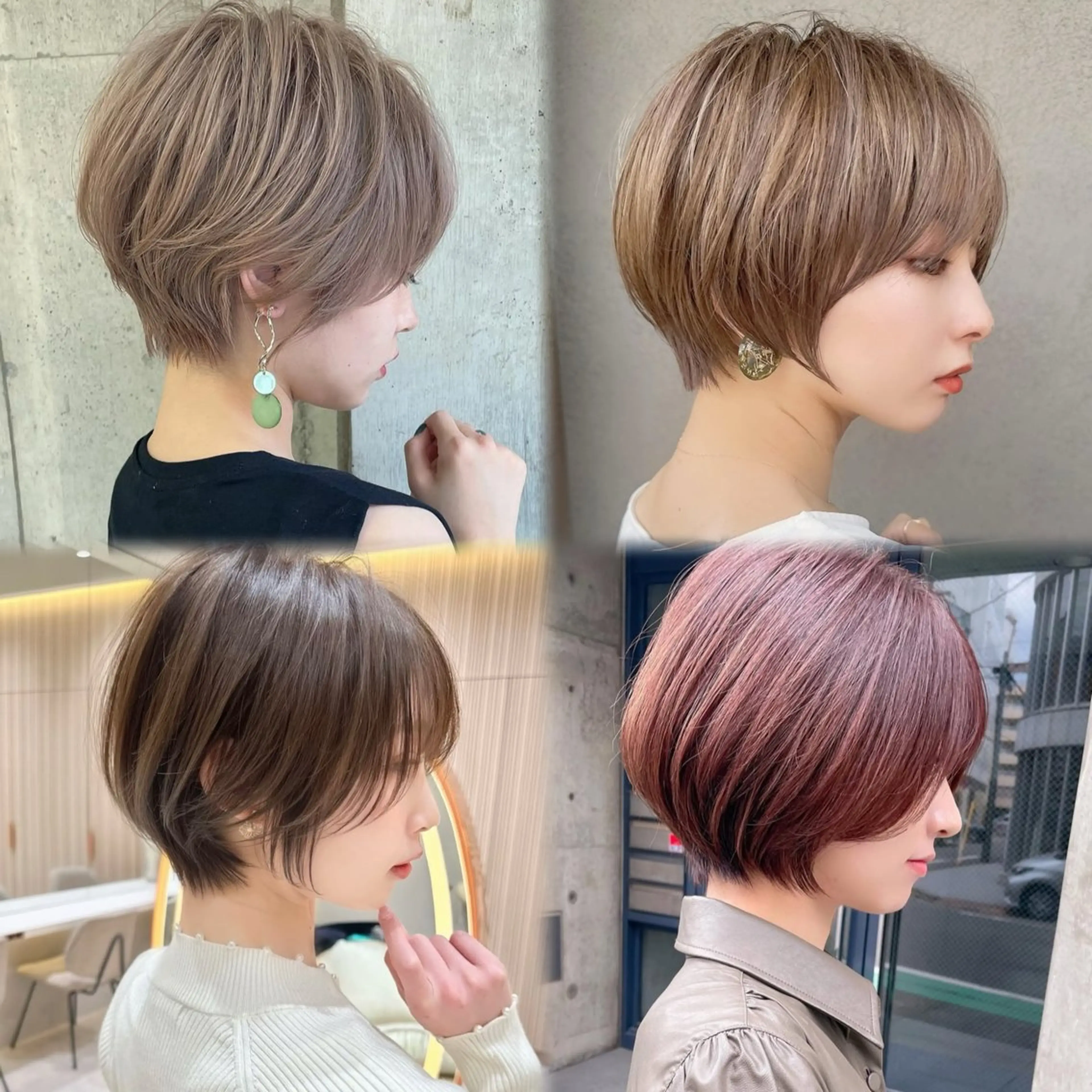 ショート カラー ブリーチ ショートヘア 透明感カラー/艶髪/ 縮毛矯正/たくまのヘアスタイル