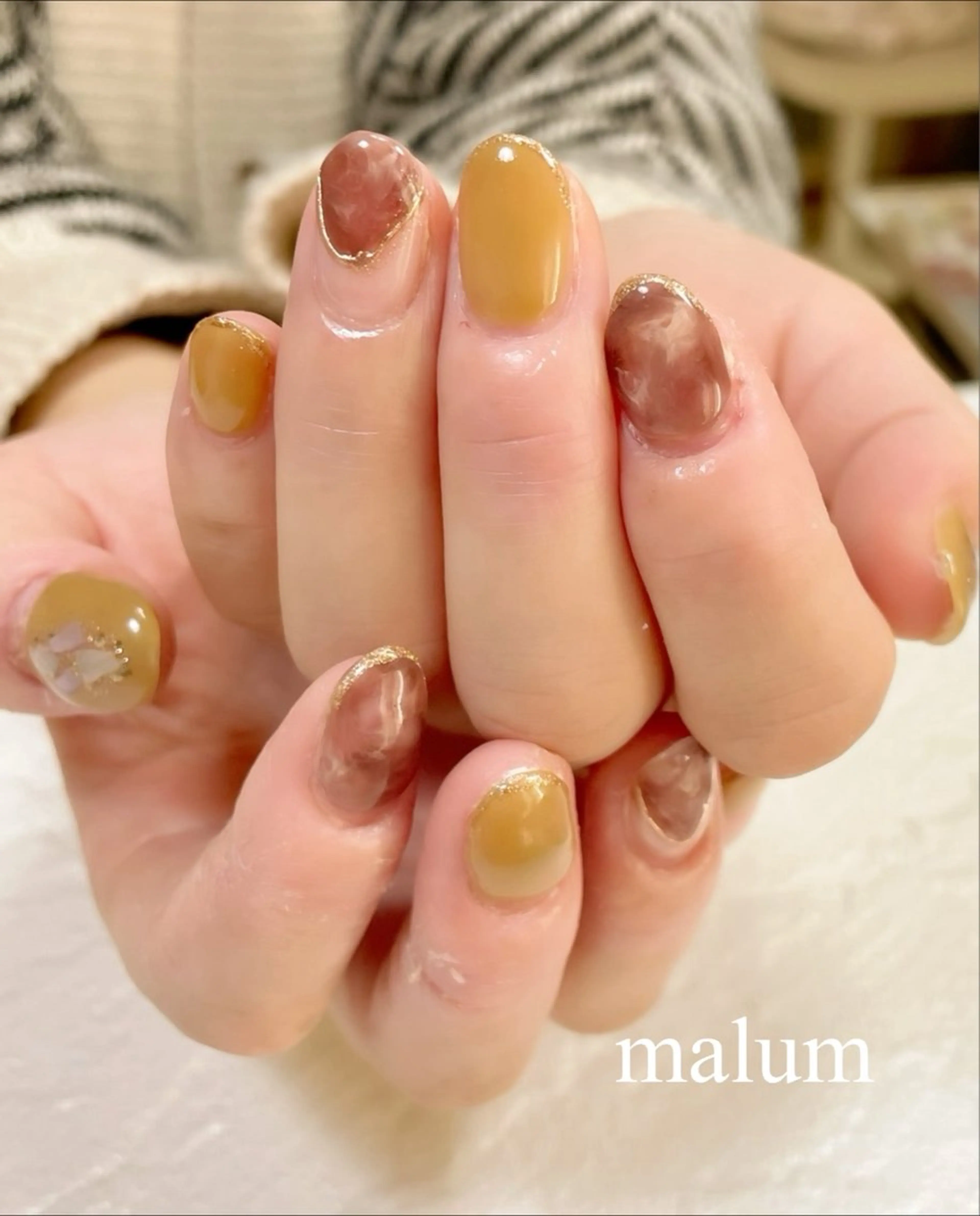 ネイル ハンドネイル malum nailのネイルデザイン