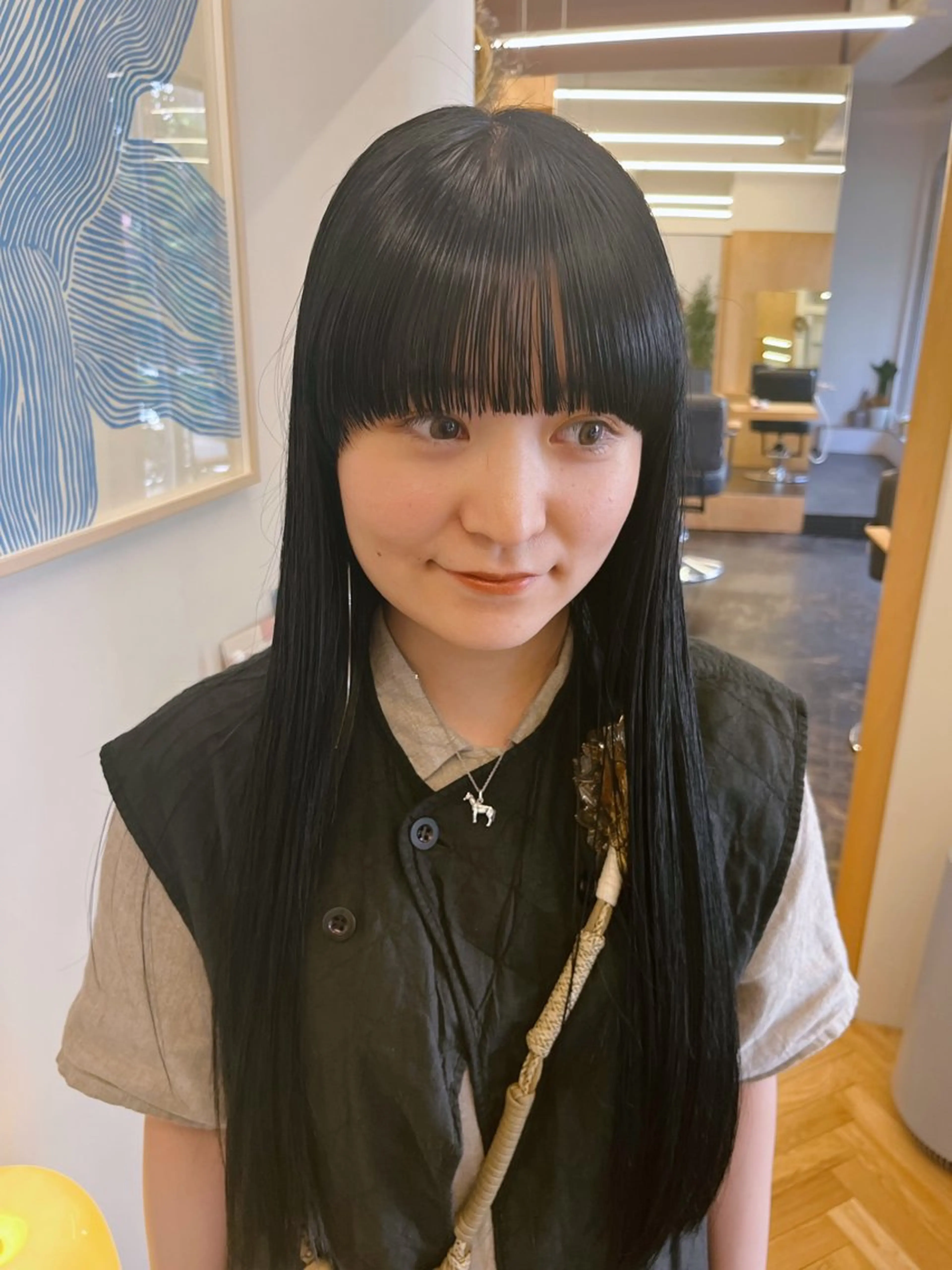 ロング カラー ヘアアレンジ ワイドバング 西山 紗耶香🪽 透明感カラー/ボブのヘアスタイル