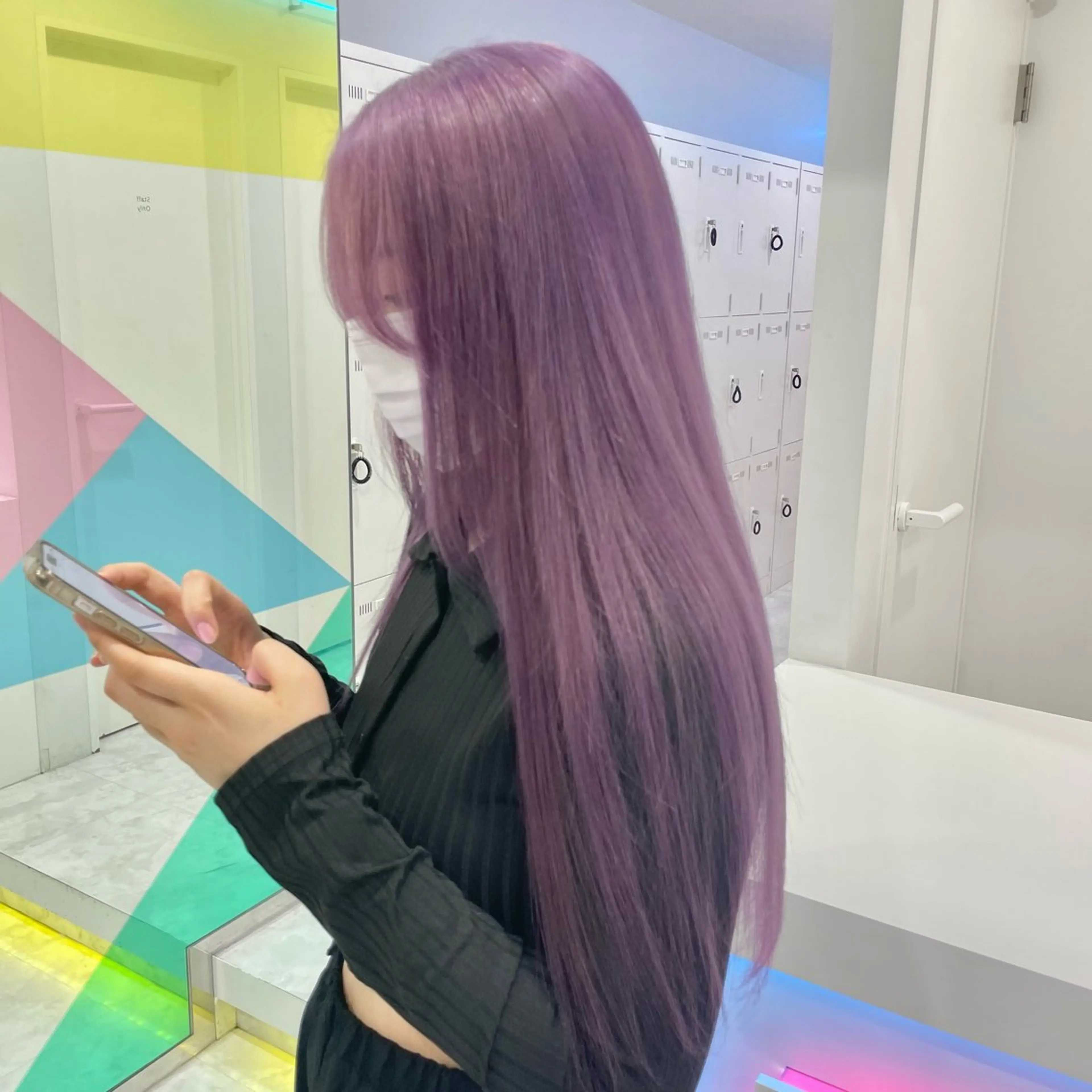 ミディアム カラー 🎀🧁ダメージレス 艶髪カラー🧁🎀のヘアスタイル