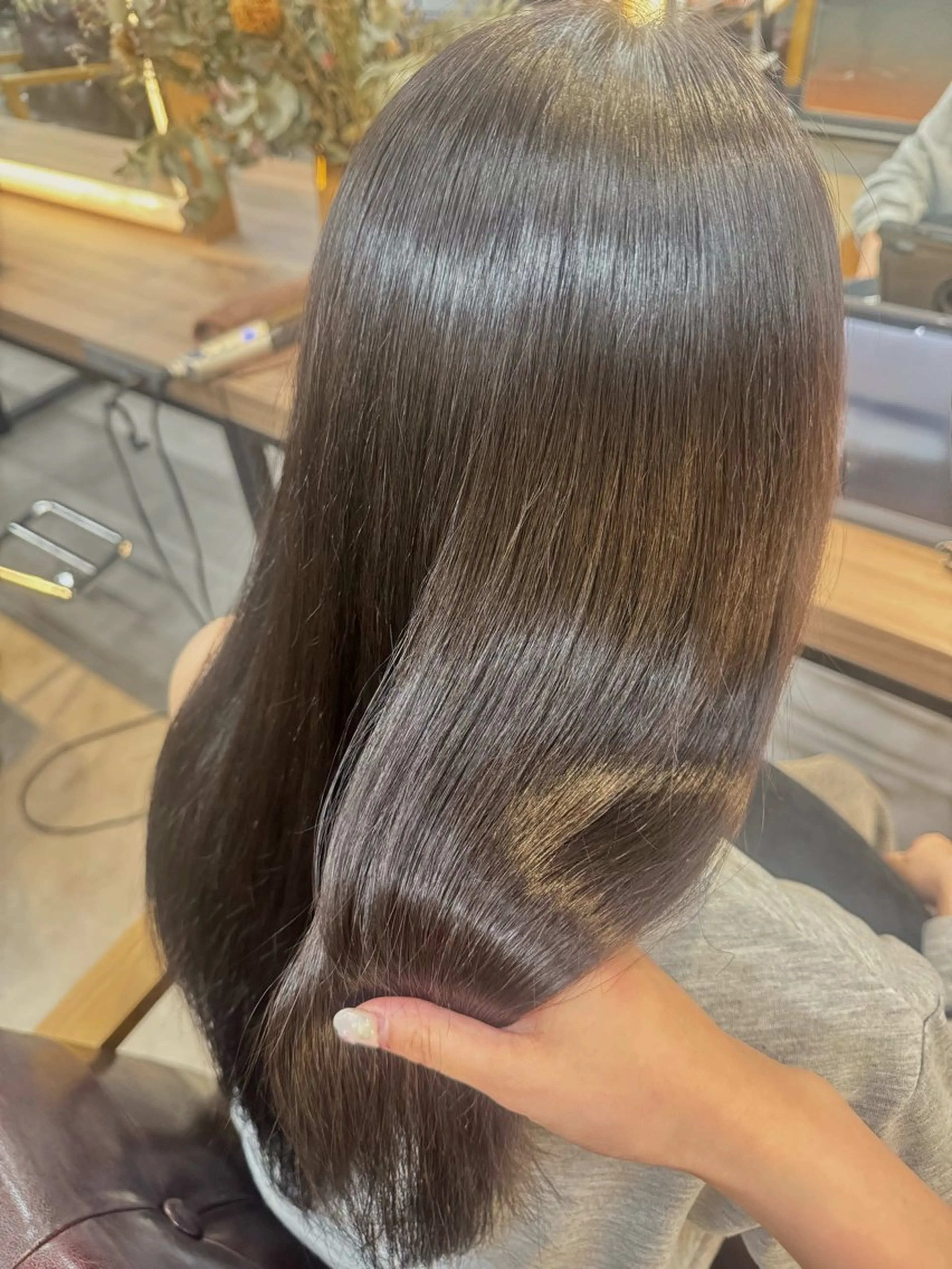 ロング カット 縮毛矯正 髪質改善/レイヤー/ 🐣kokoro🌸のヘアスタイル