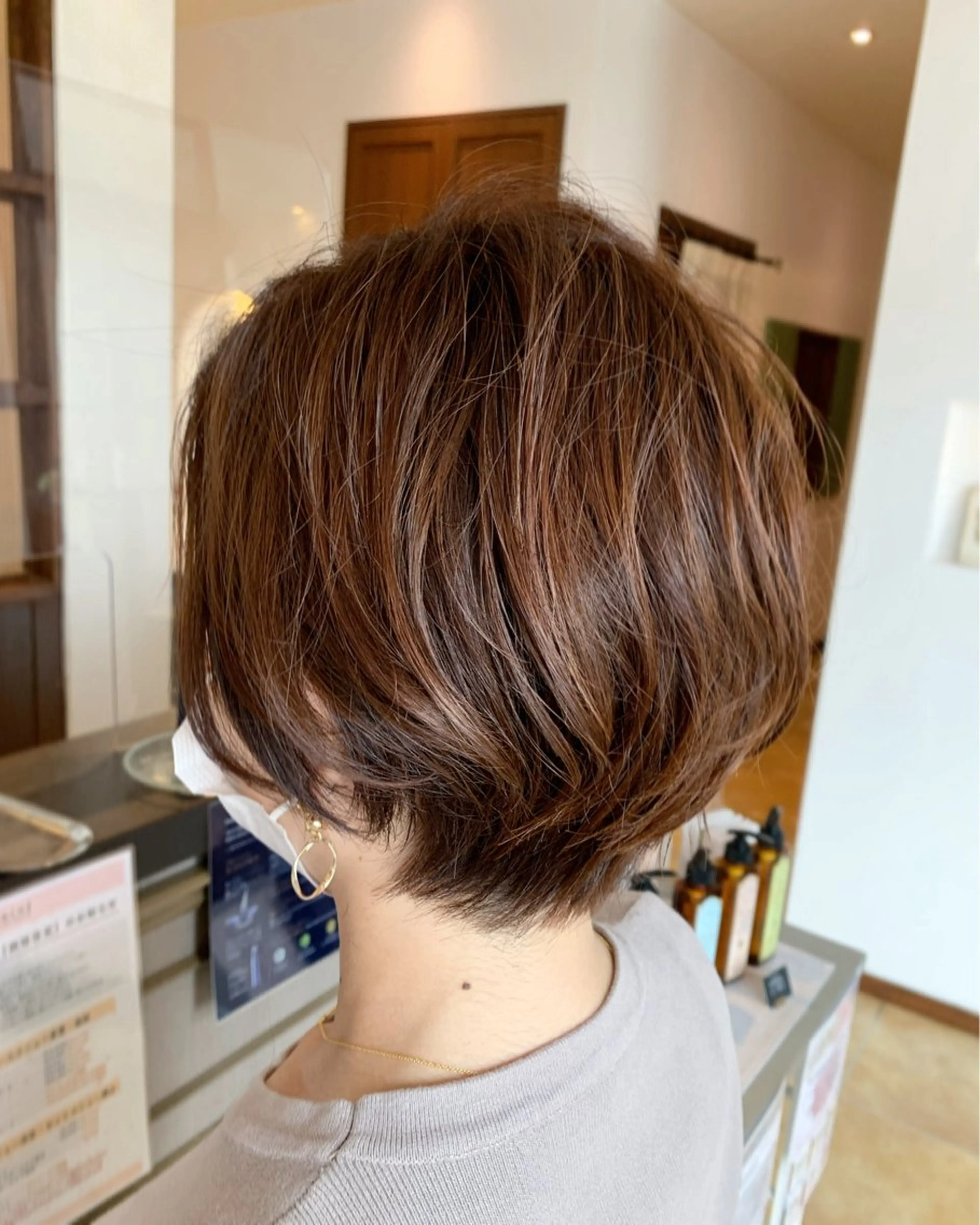 ショート カラー 林 修平のヘアスタイル