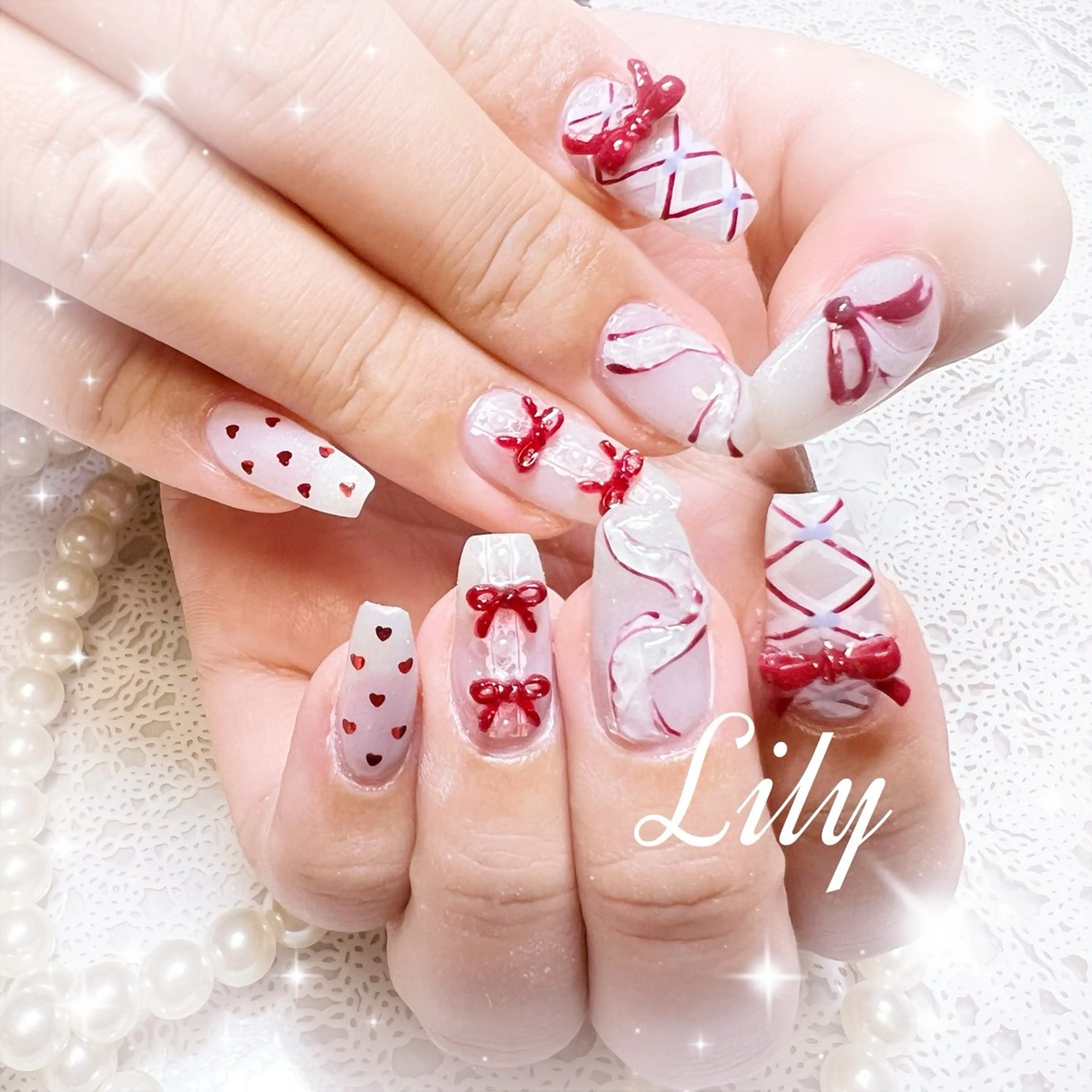 ネイル ハンドネイル Lily*nail 🌻Mii🌻のネイルデザイン