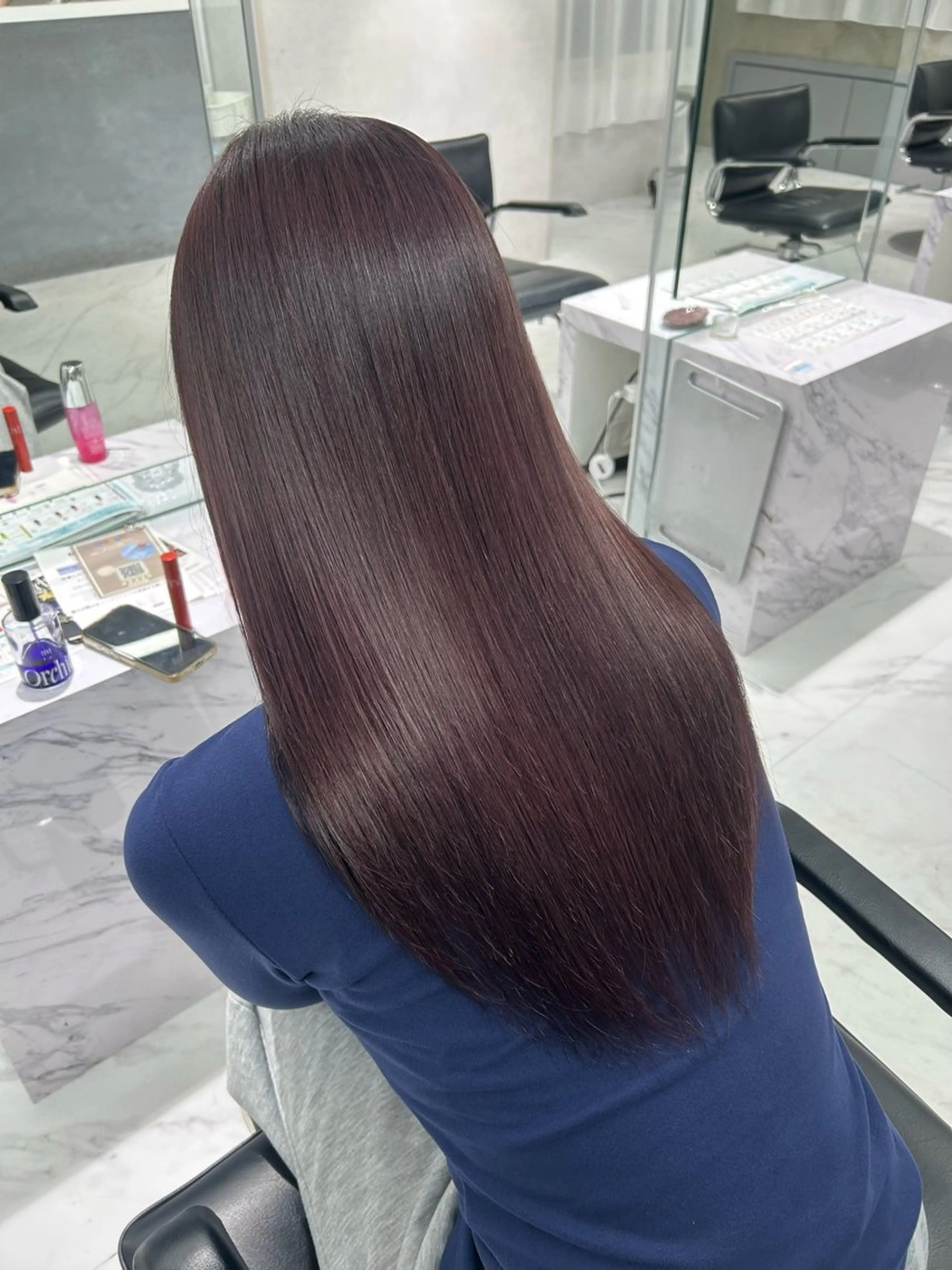 カラー ブリーチ ヘアカラー ️💜akari💜 ハイトーン/レイヤーのヘアスタイル