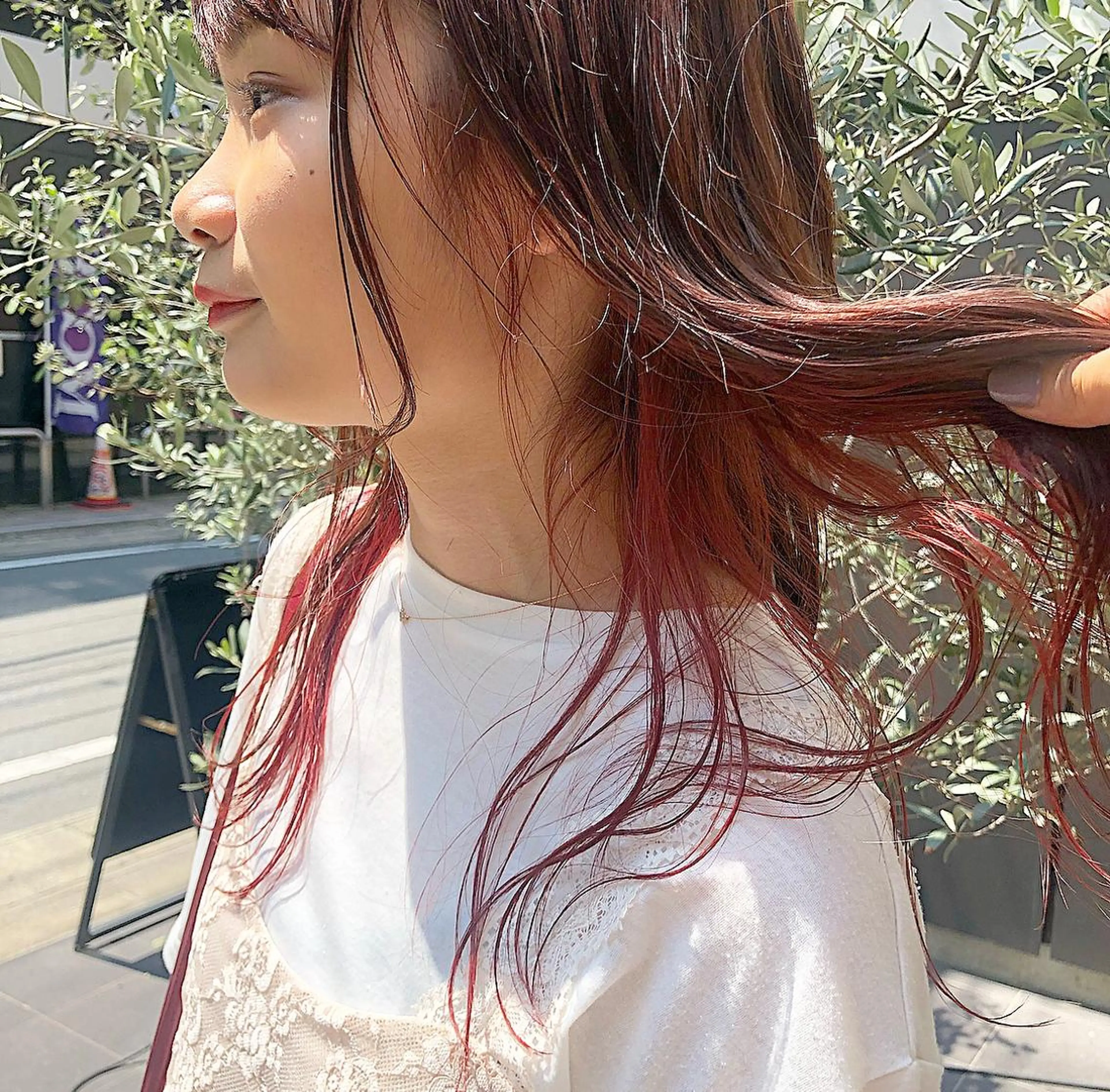 ロング カラー ブラウンカラー オレンジ ピンクカラー 圧倒的透明感カラー nana🦕のヘアスタイル