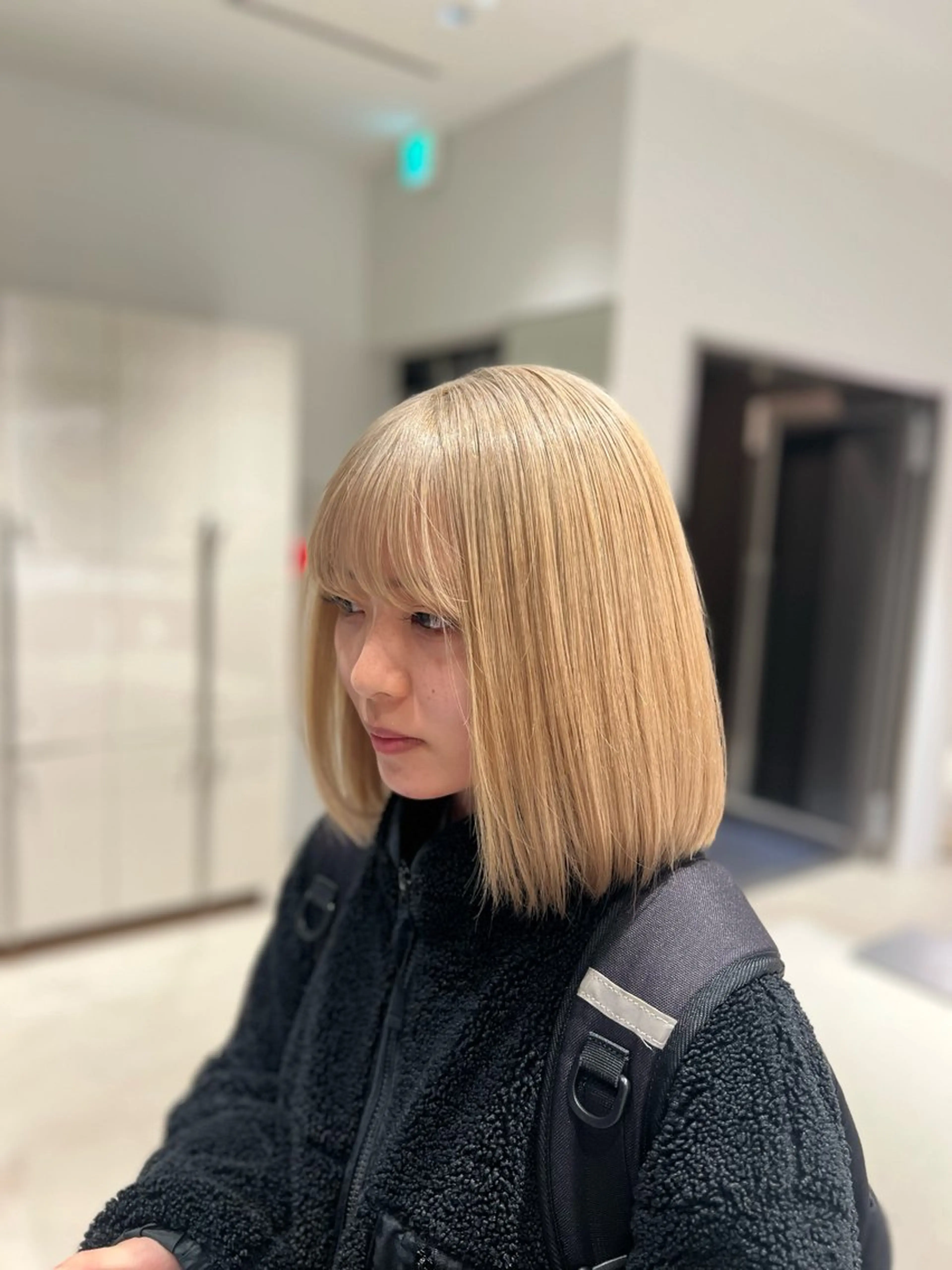 ショート ヘアカラー トリートメント 髪質改善/レイヤー 暖色/shiinaのヘアスタイル