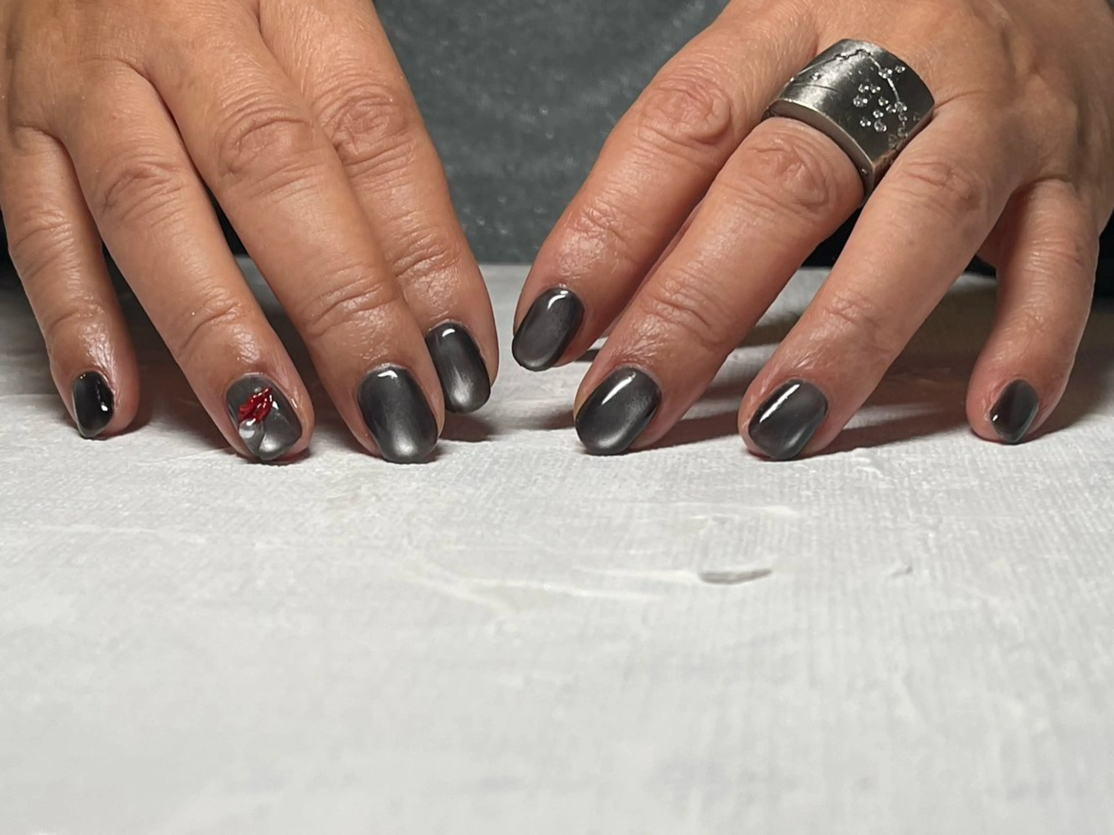 ネイル アートネイル ジェルネイル ワンカラーネイル nail _anpのネイルデザイン