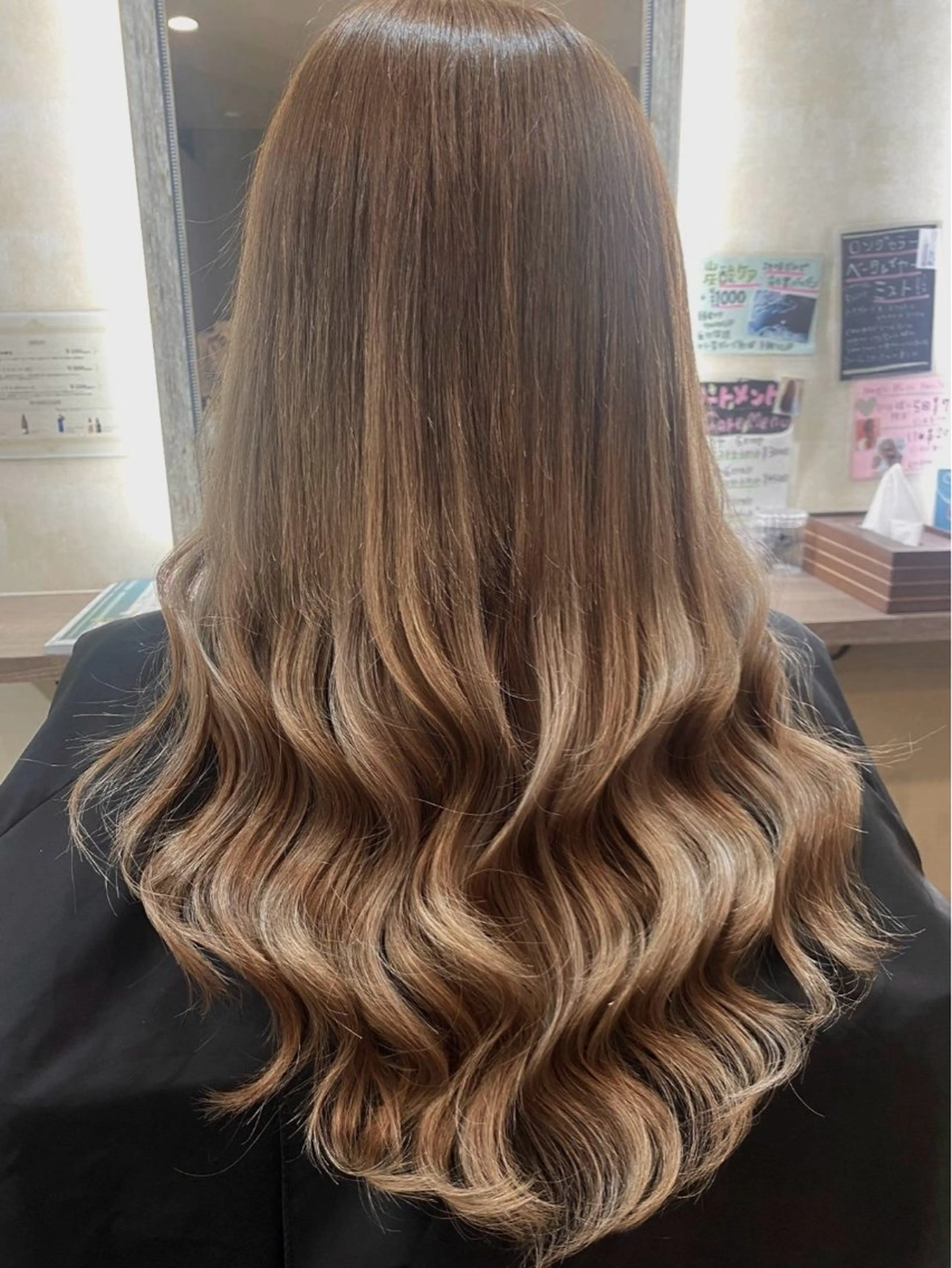 ロング ヘアアレンジ シールエクステ エクステ ハイライト カット エクステ MagicMush ✴︎シールエクステのヘアスタイル