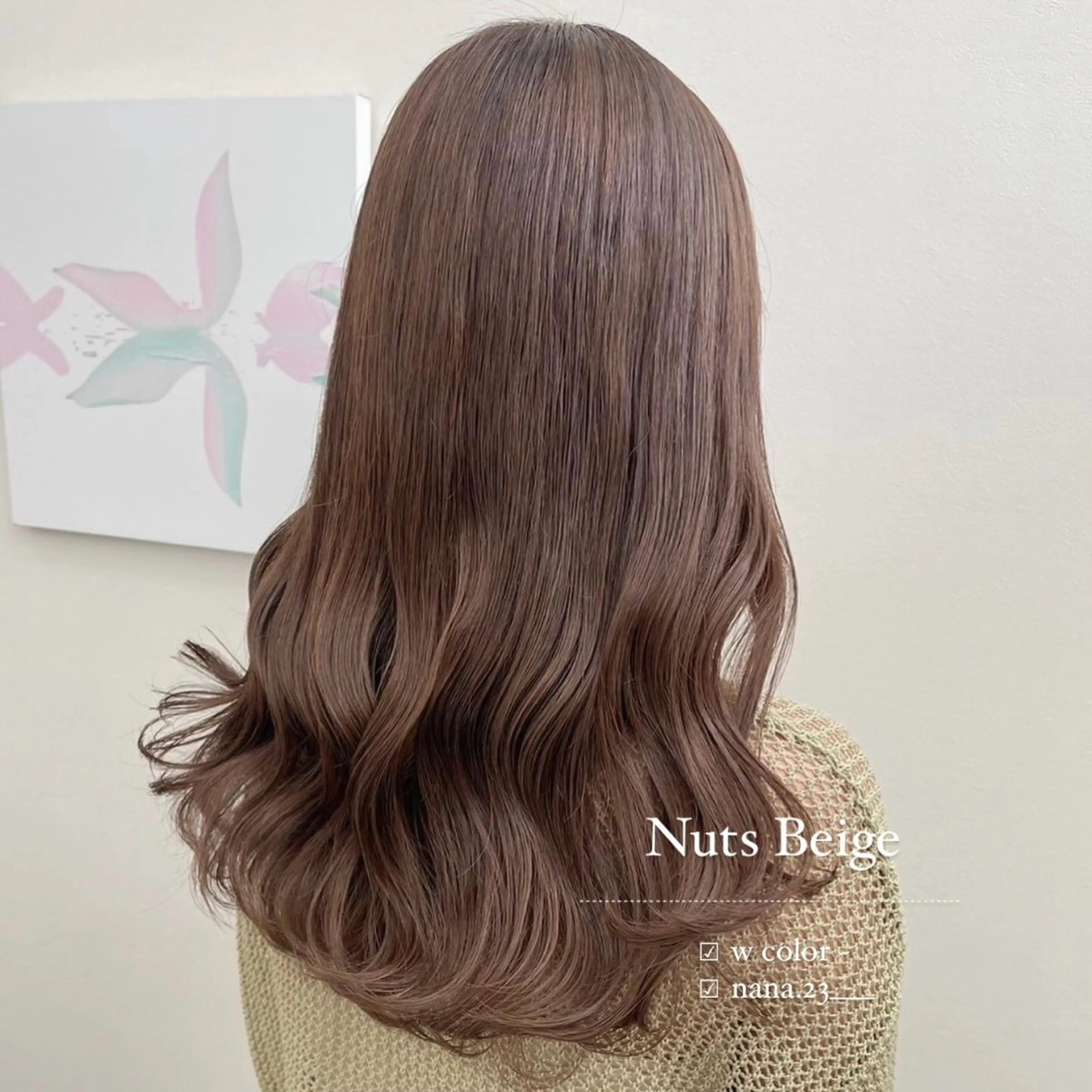 カラー ベージュカラー ヘアカラー ParveMix￤ 出石 菜々🥂のヘアスタイル