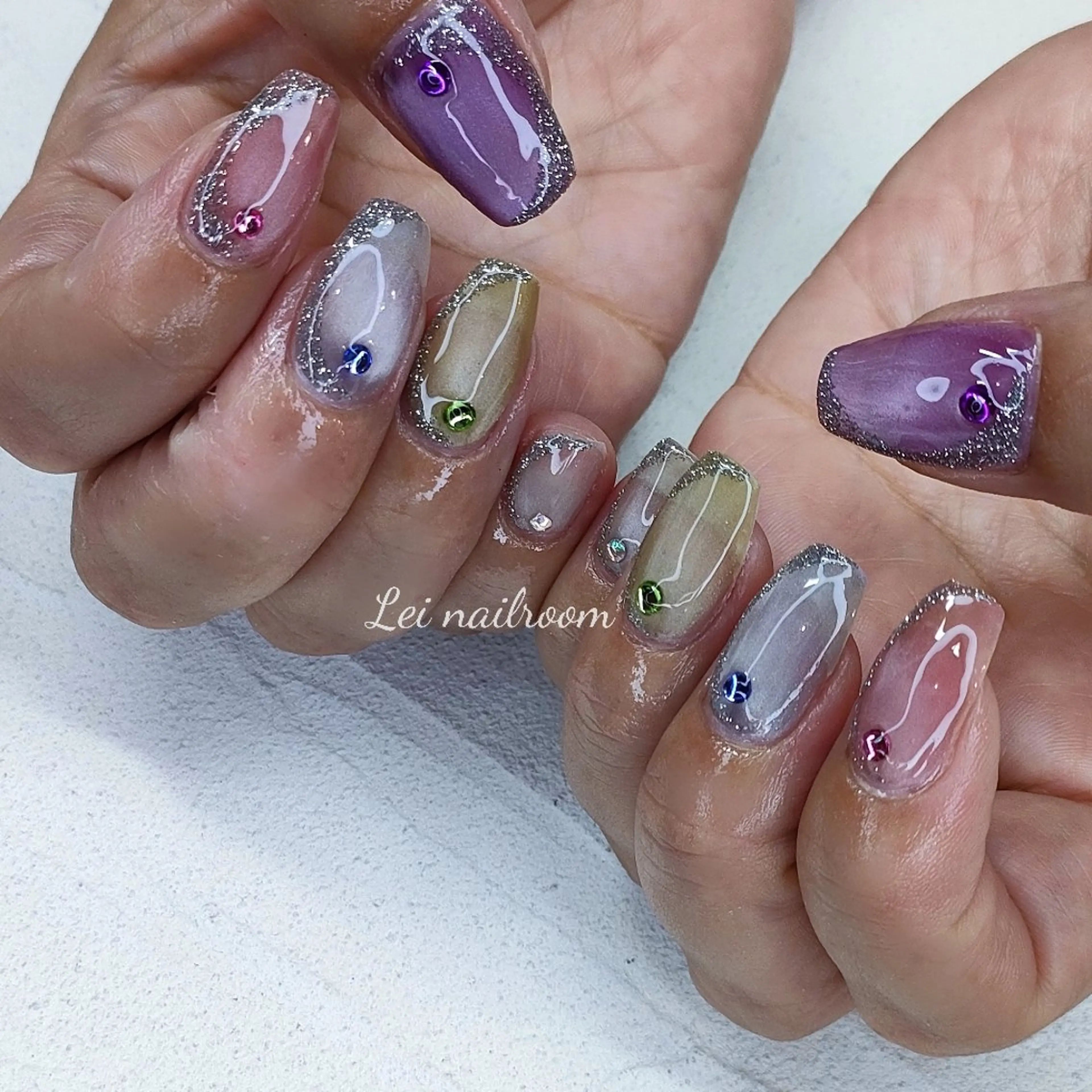 ネイル アートネイル ロングネイル lei🌼 nailroomのネイルデザイン