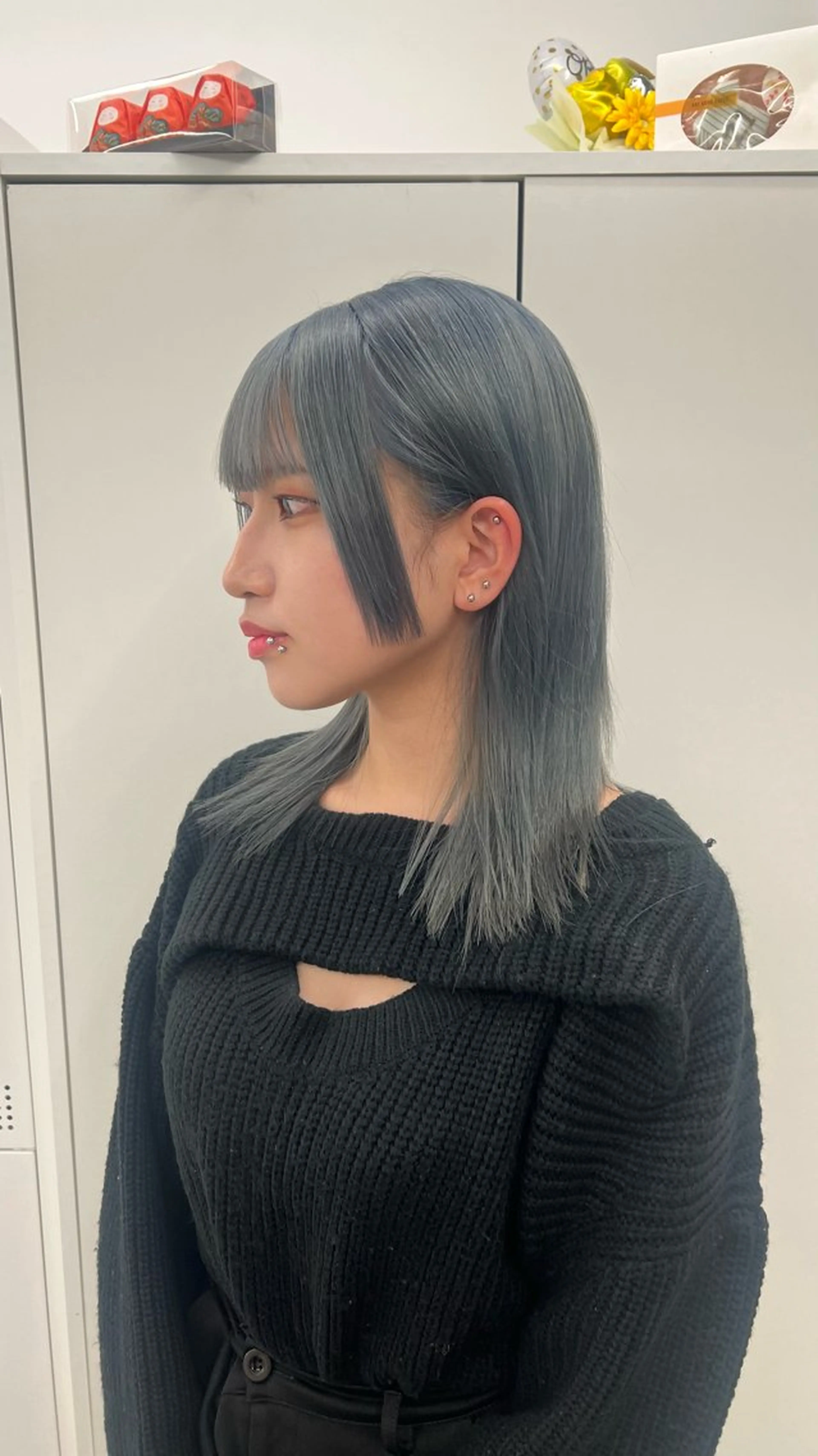 セミロング カラー カット ヘアカラー トリートメント 赤みゼロ/透明感 カラー🌿KANTAのヘアスタイル