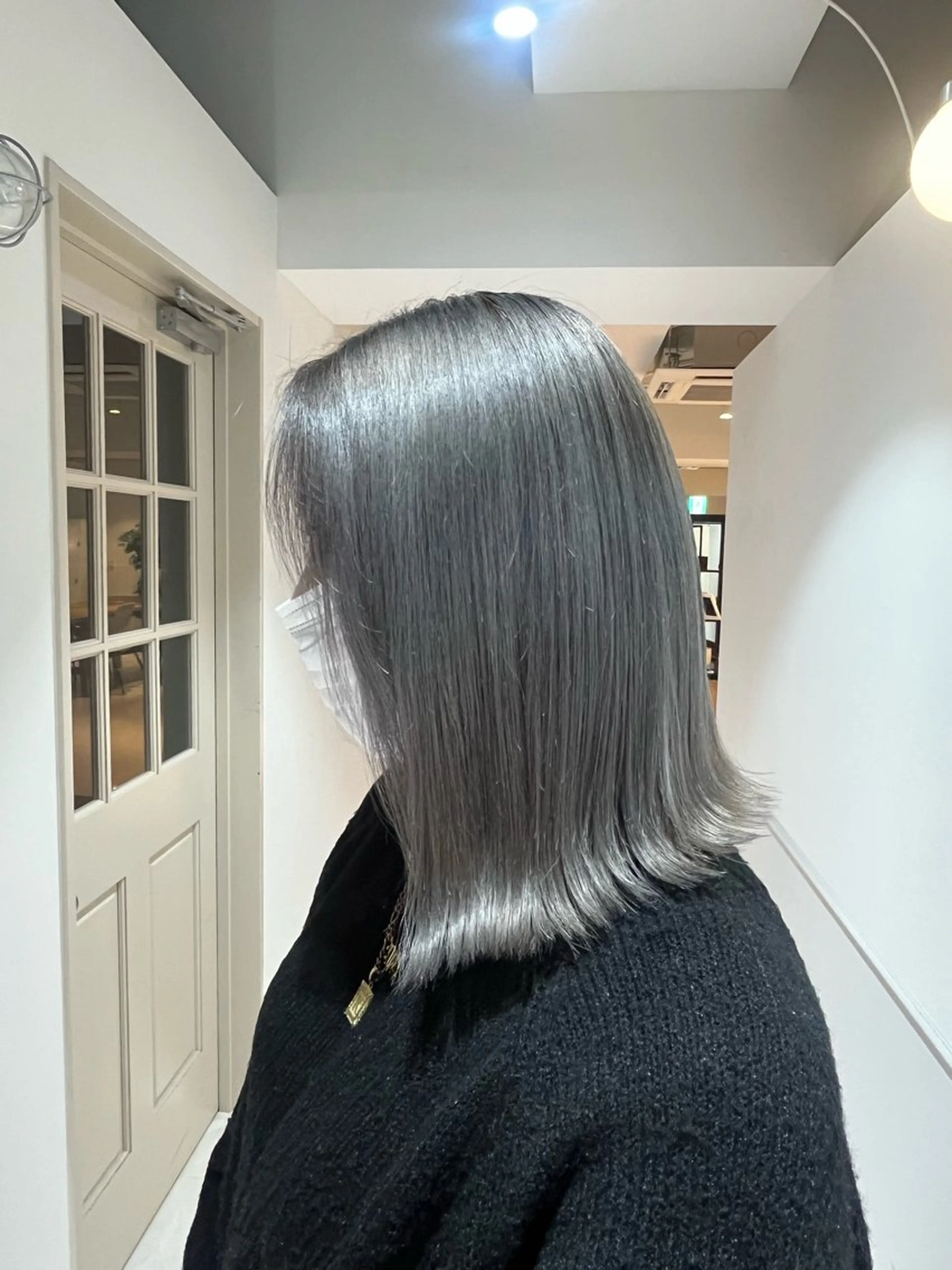 カラー シルバー ニトウ レイナのヘアスタイル